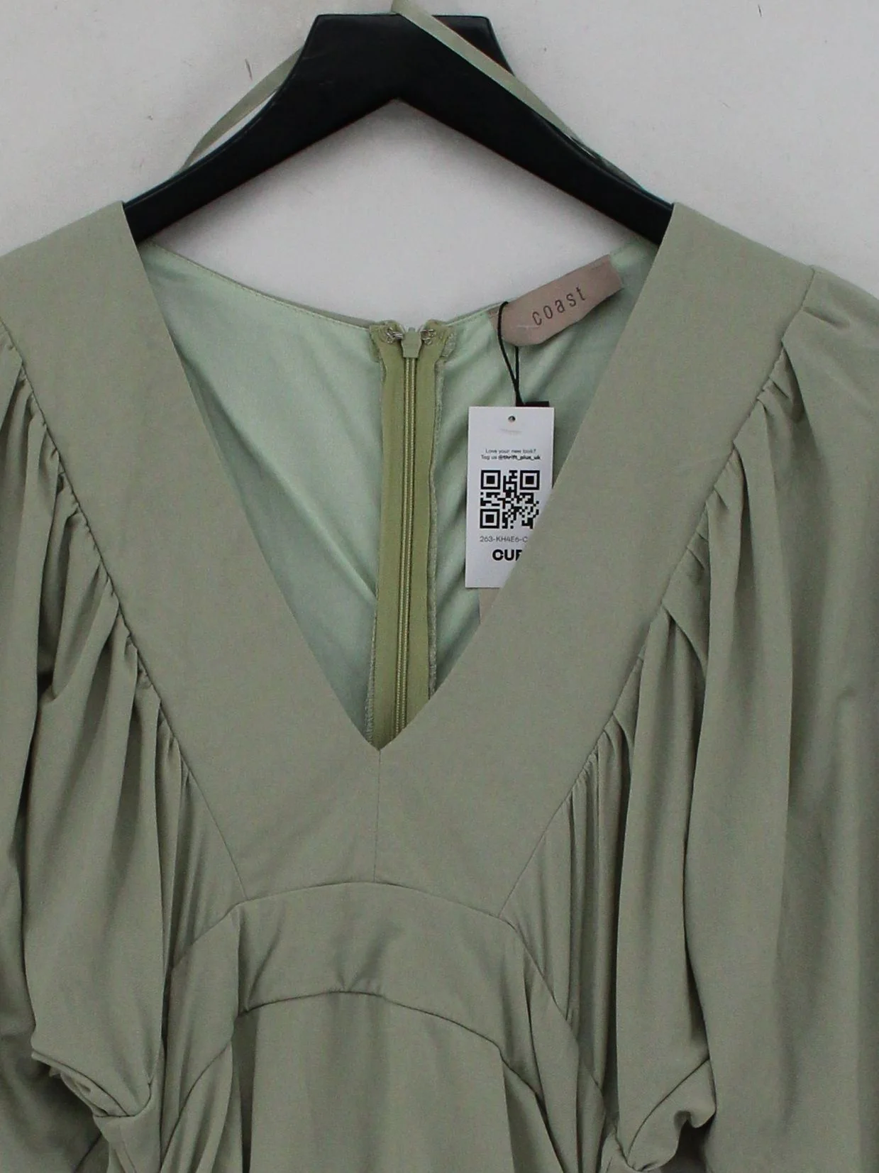 Coast Bodycon Mini Dress UK10 in Green - Image 3