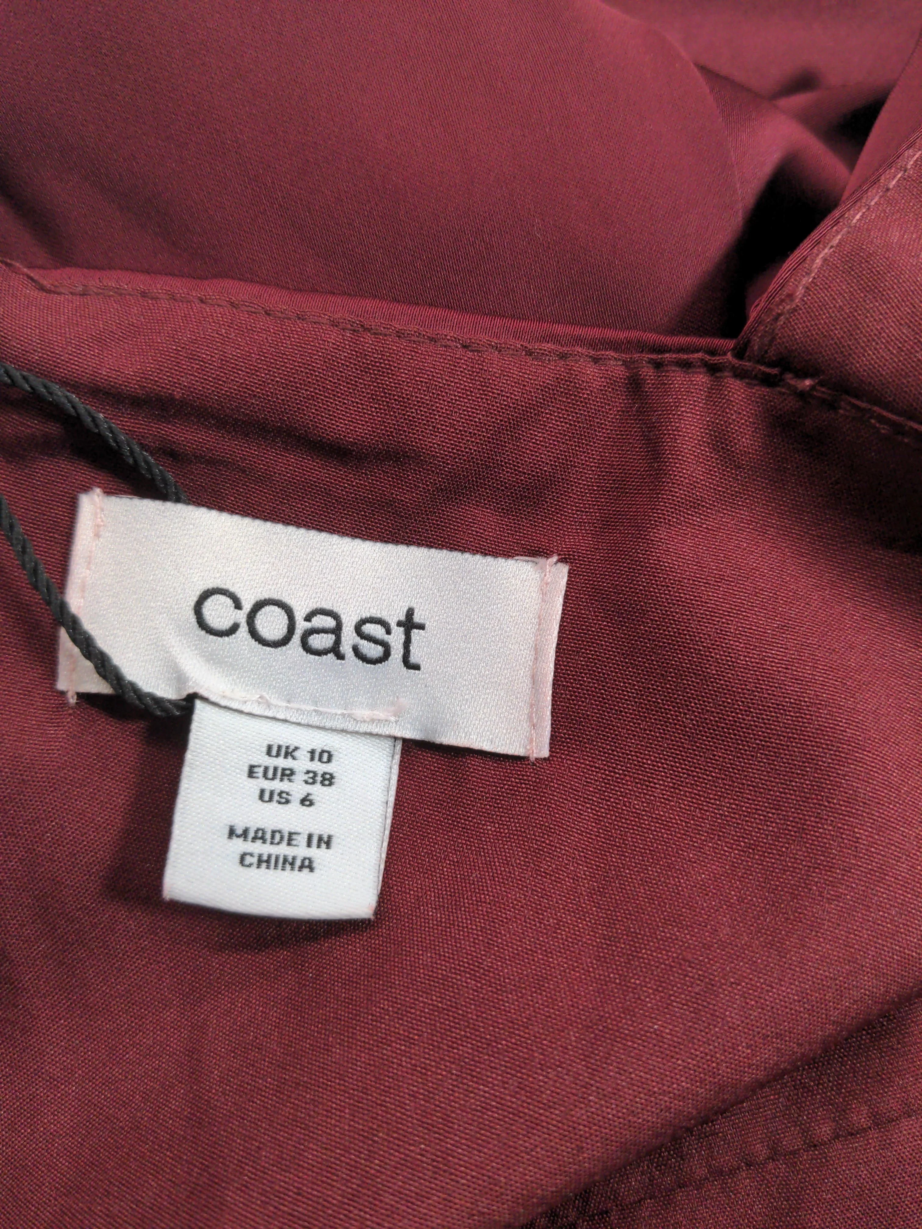 Coast Maxi Dress UK10 in Red - Image 5