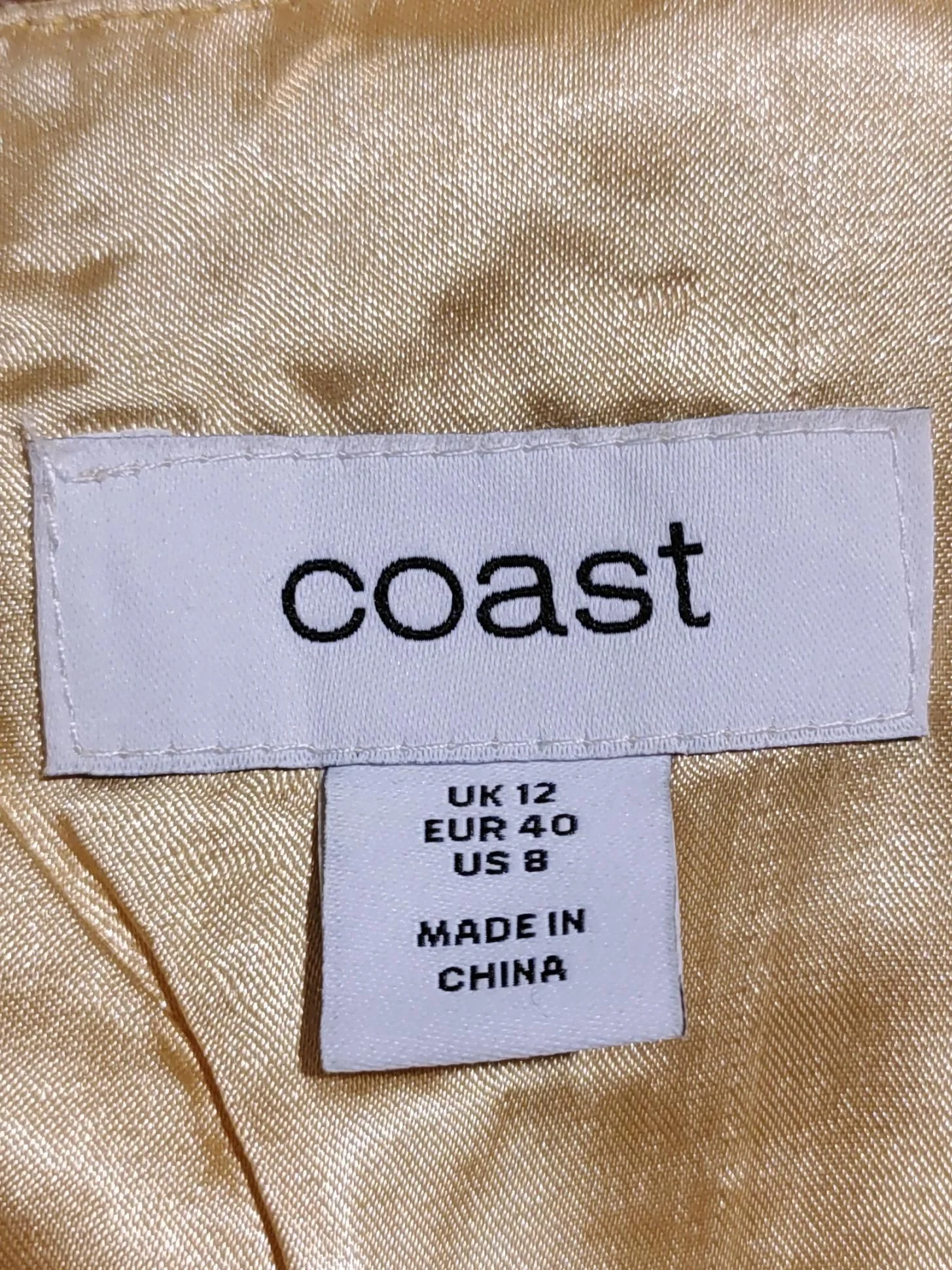 Coast Maxi Dress UK12 in Gold - Image 5