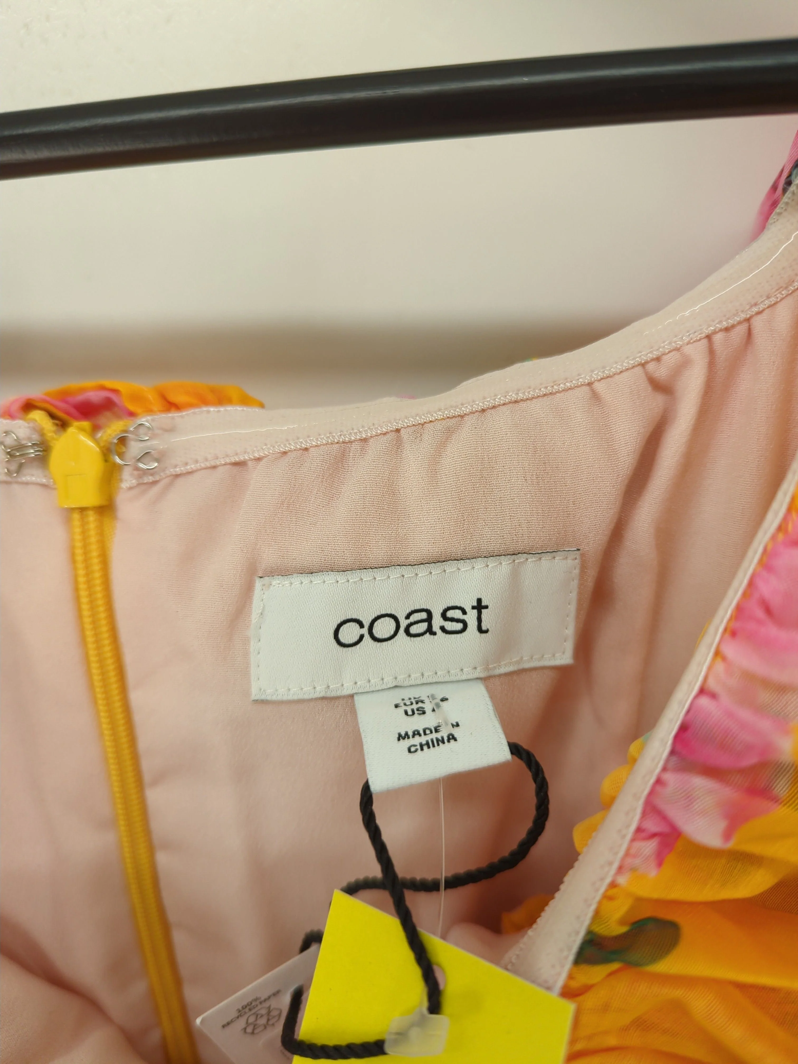 Coast Maxi Dress UK8 in Yellow RRP £129 - Image 5