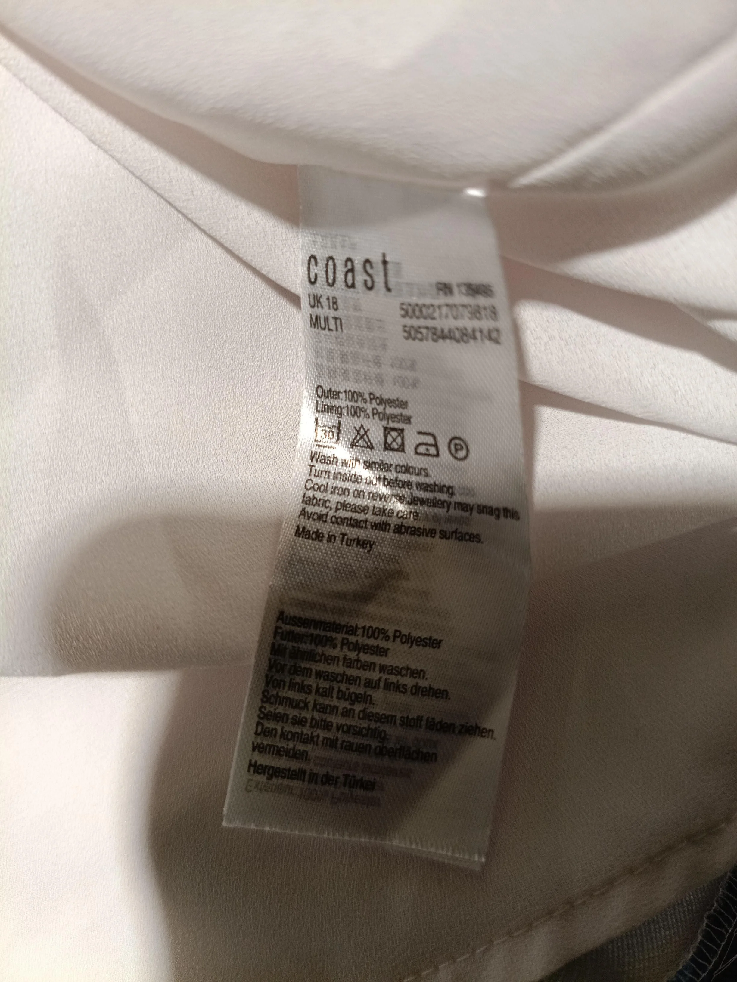 Coast Mini Dress UK18 in Multi - Image 6