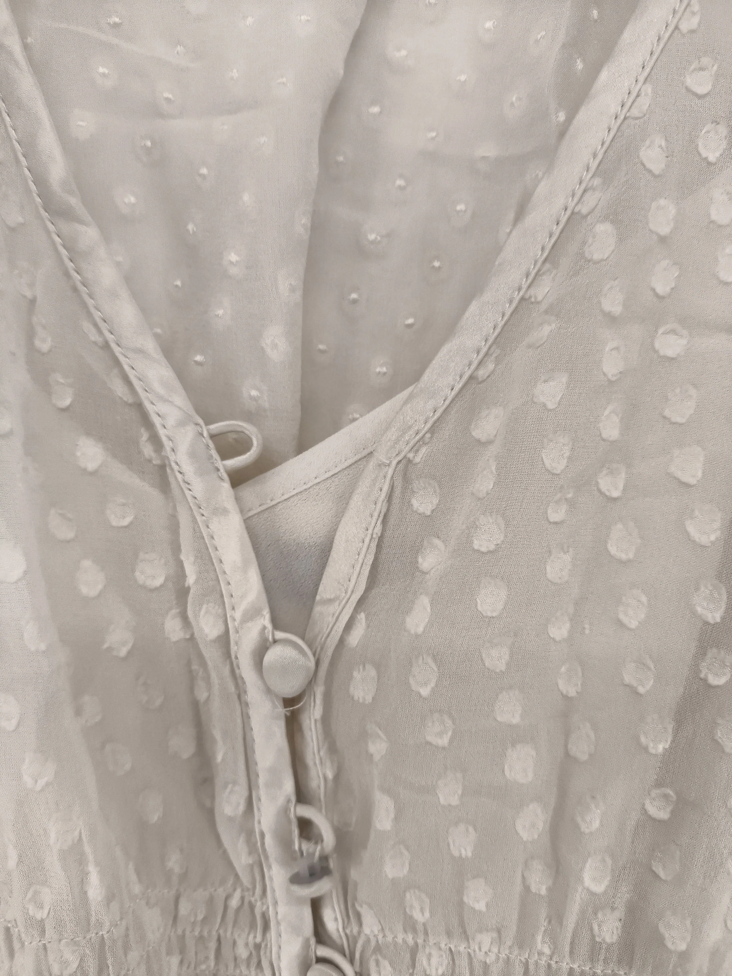 Coast Shirt Mini Dress L in Cream - Image 5