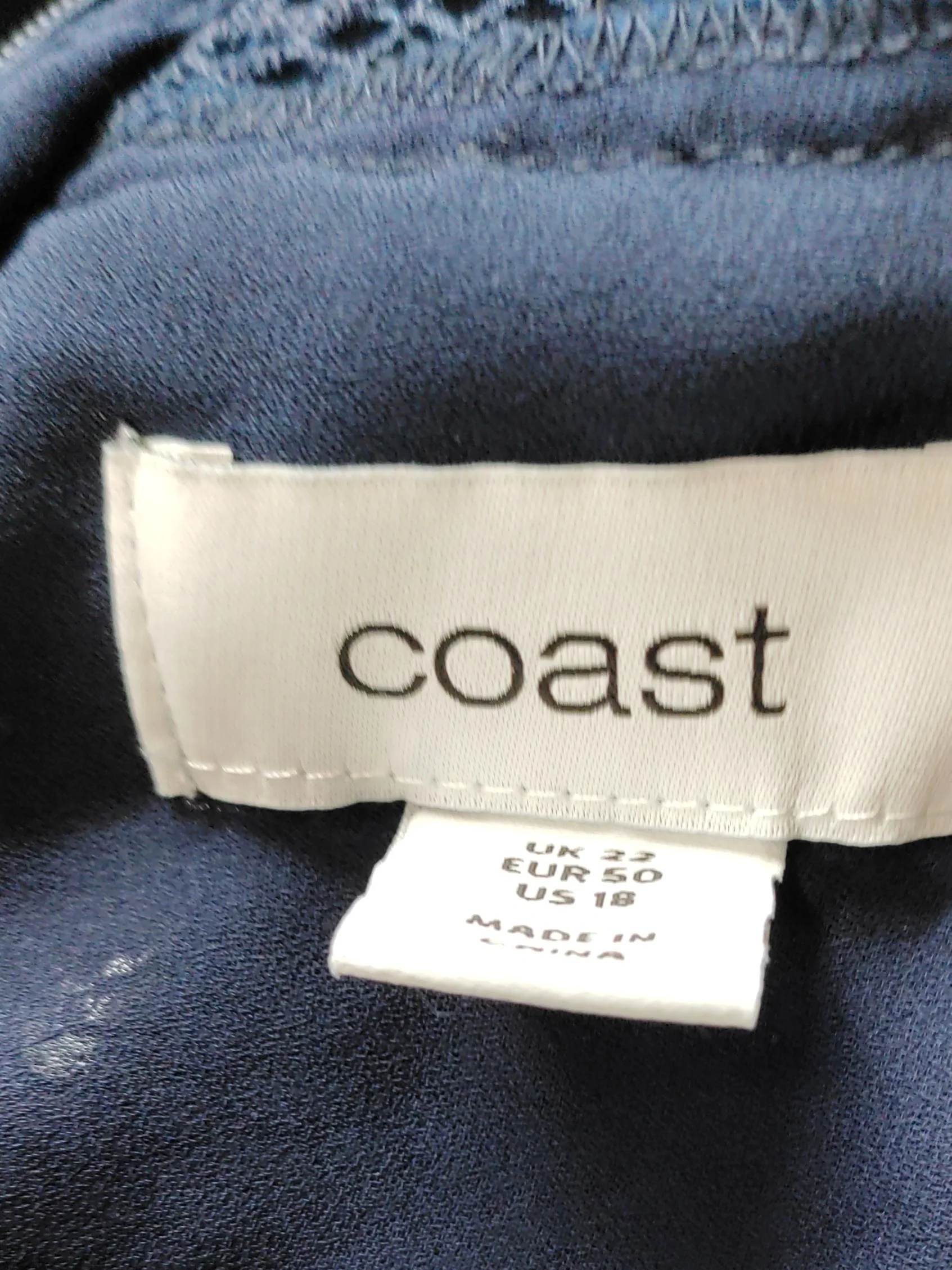 Coast Shirt Mini Dress UK22 in Blue - Image 5