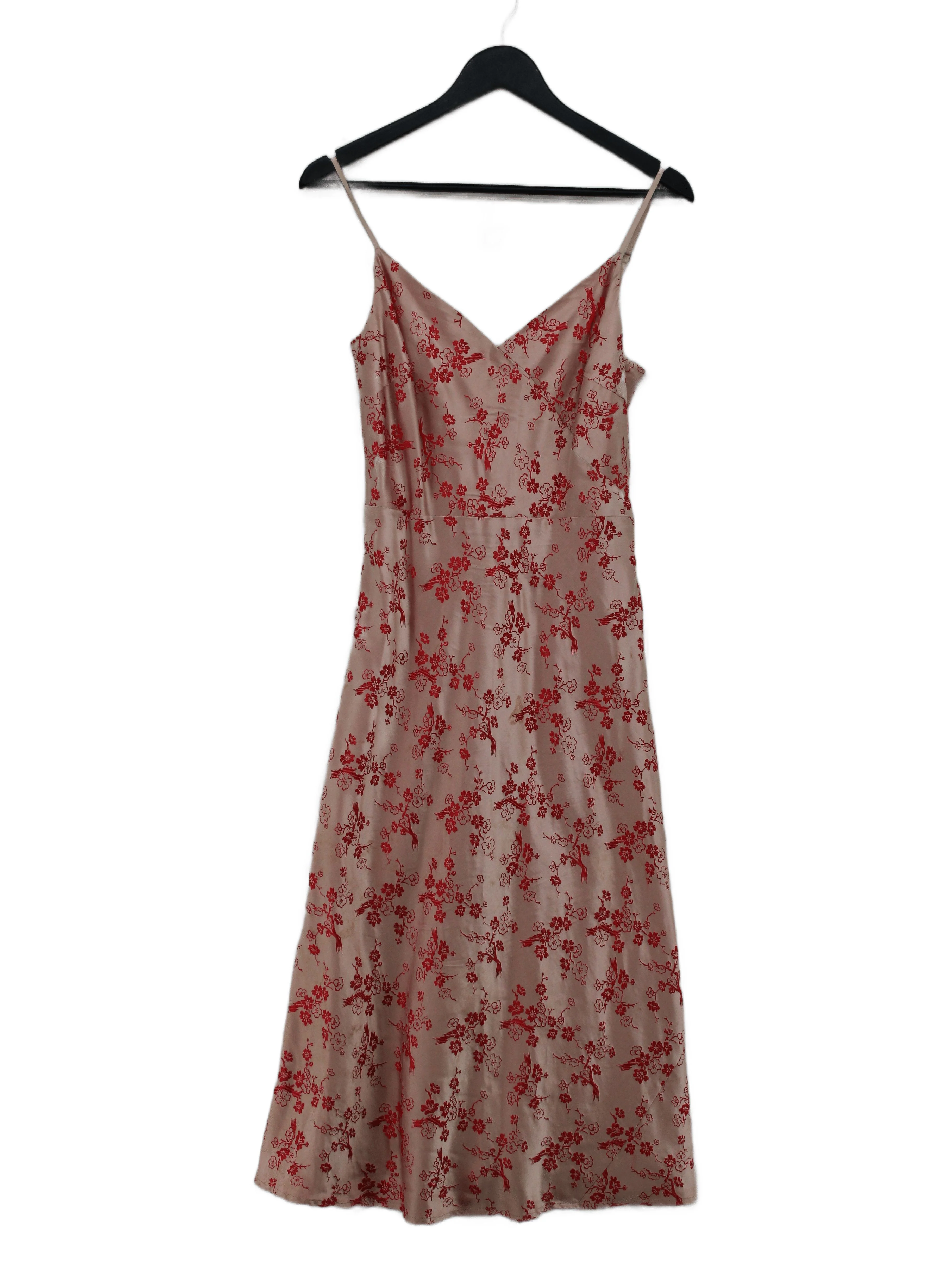 Coast Slip Midi Dress UK12 in Cream