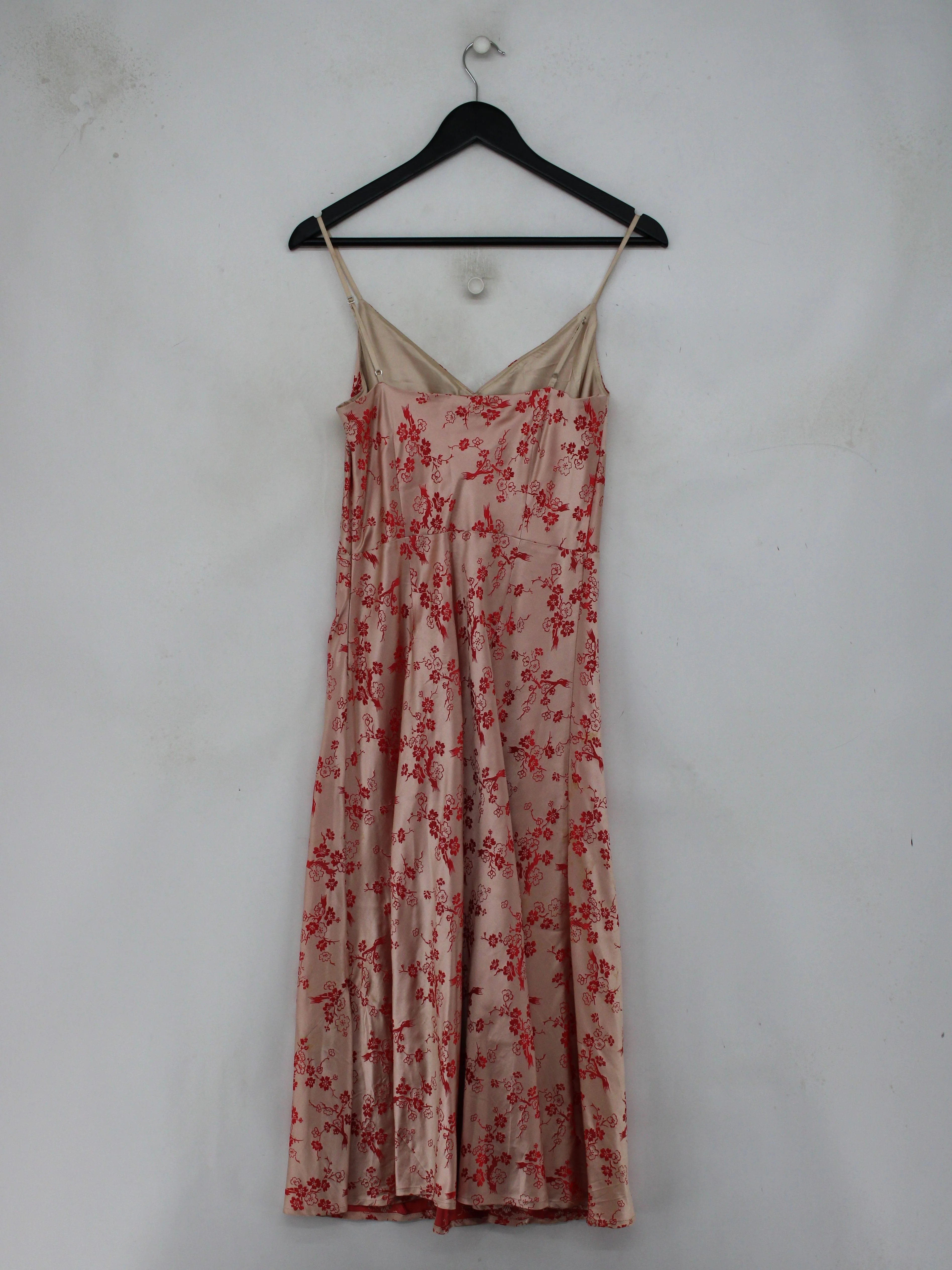 Coast Slip Midi Dress UK12 in Cream - Image 2