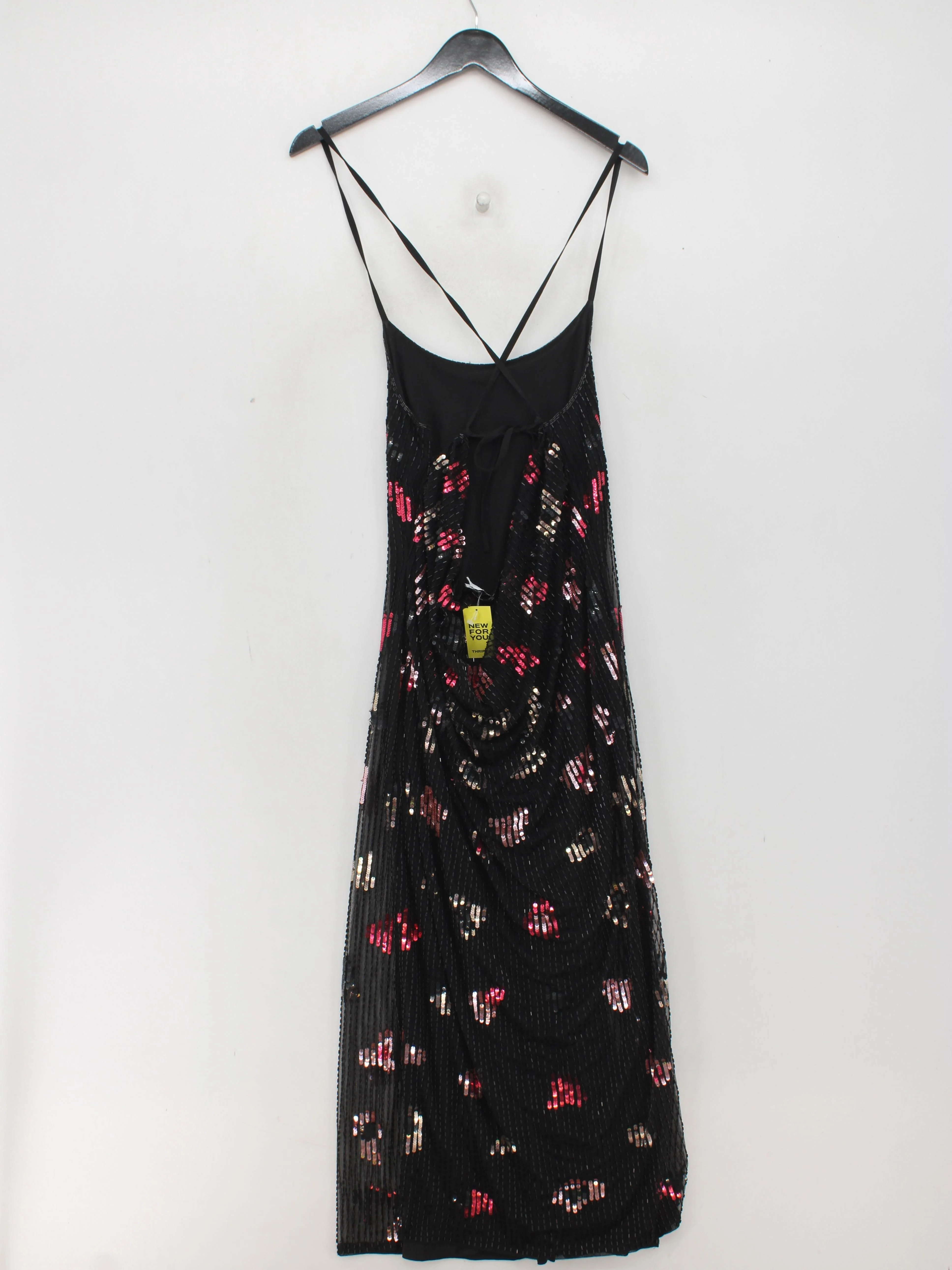 Coast Slip Midi Dress UK14 in Black - Image 2