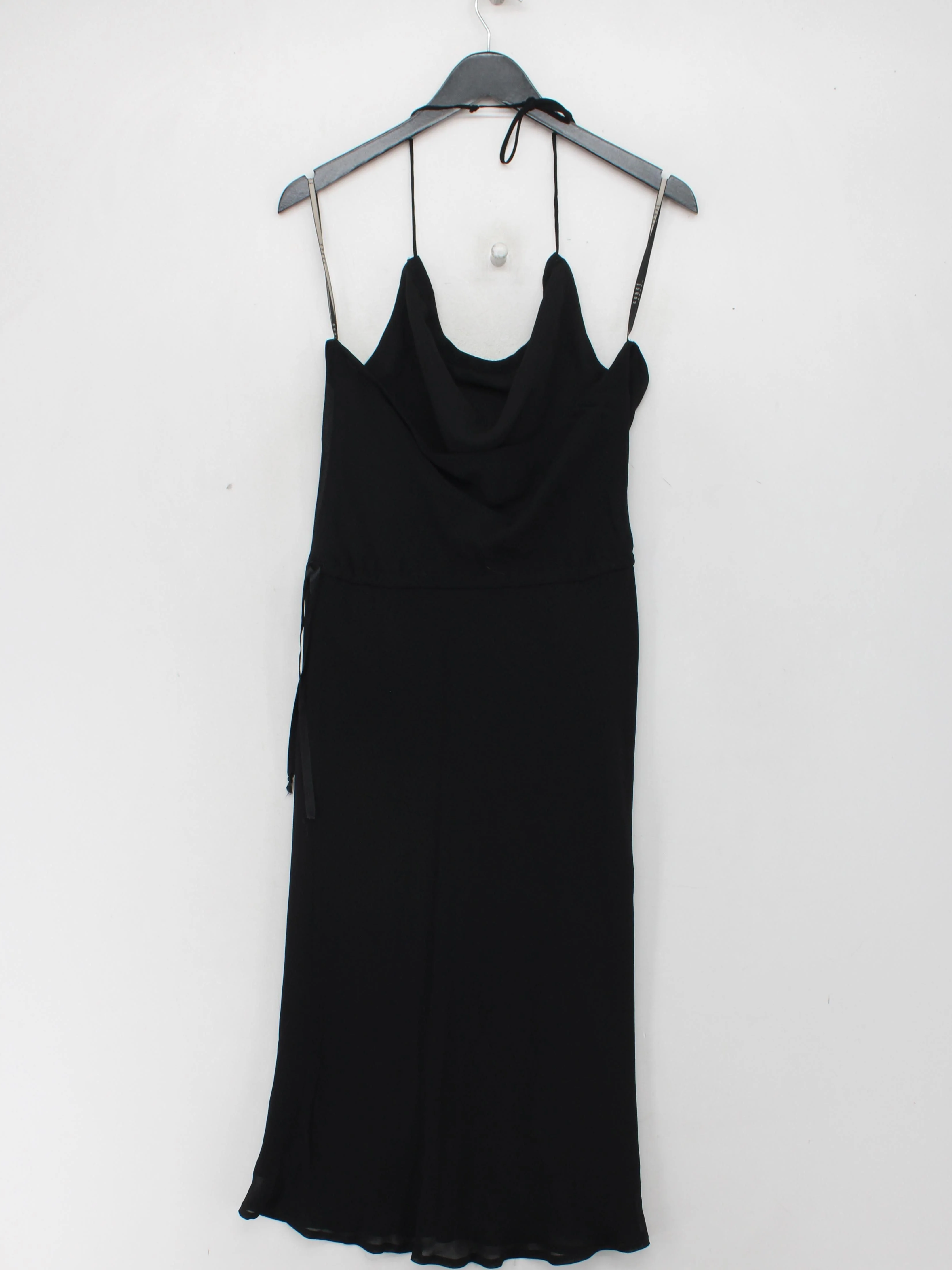Coast Slip Midi Dress UK14 in Black - Image 2