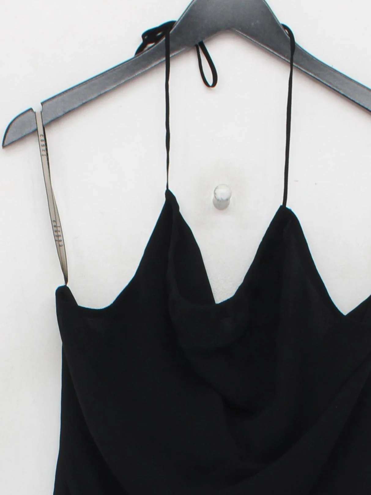 Coast Slip Midi Dress UK14 in Black - Image 3