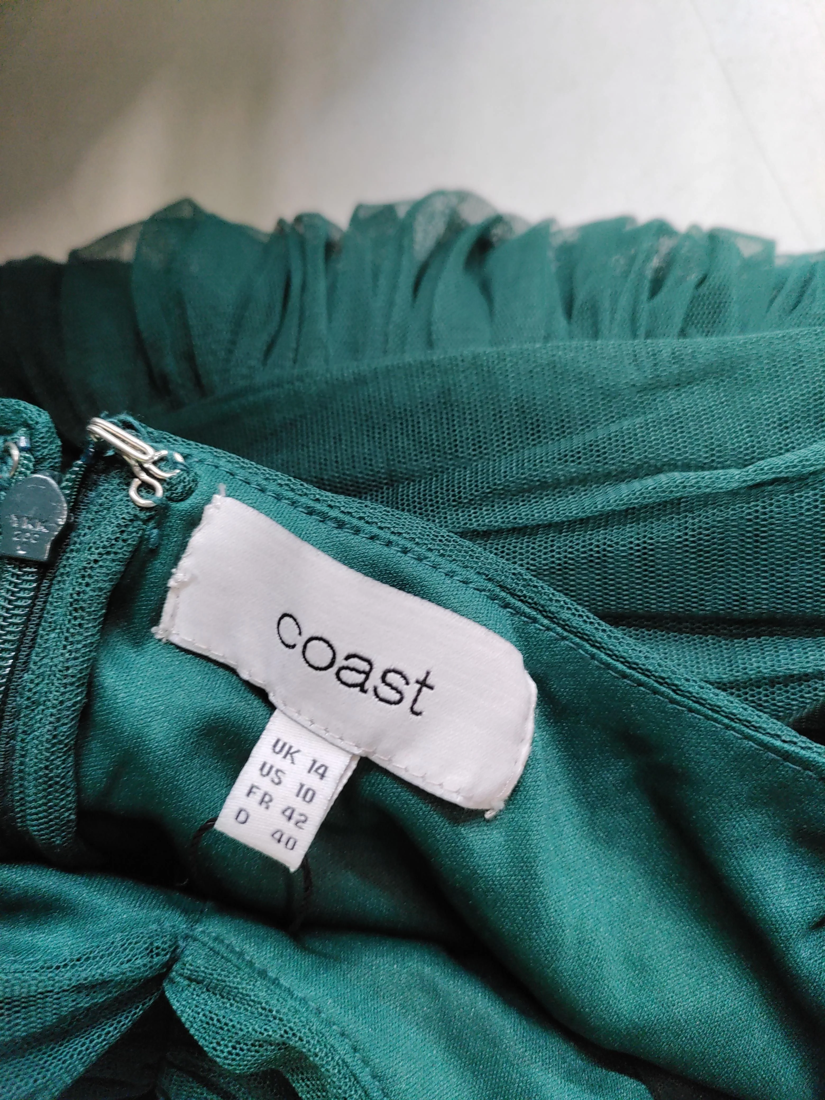 Coast Tank Midi Dress UK14 in Green - Image 5