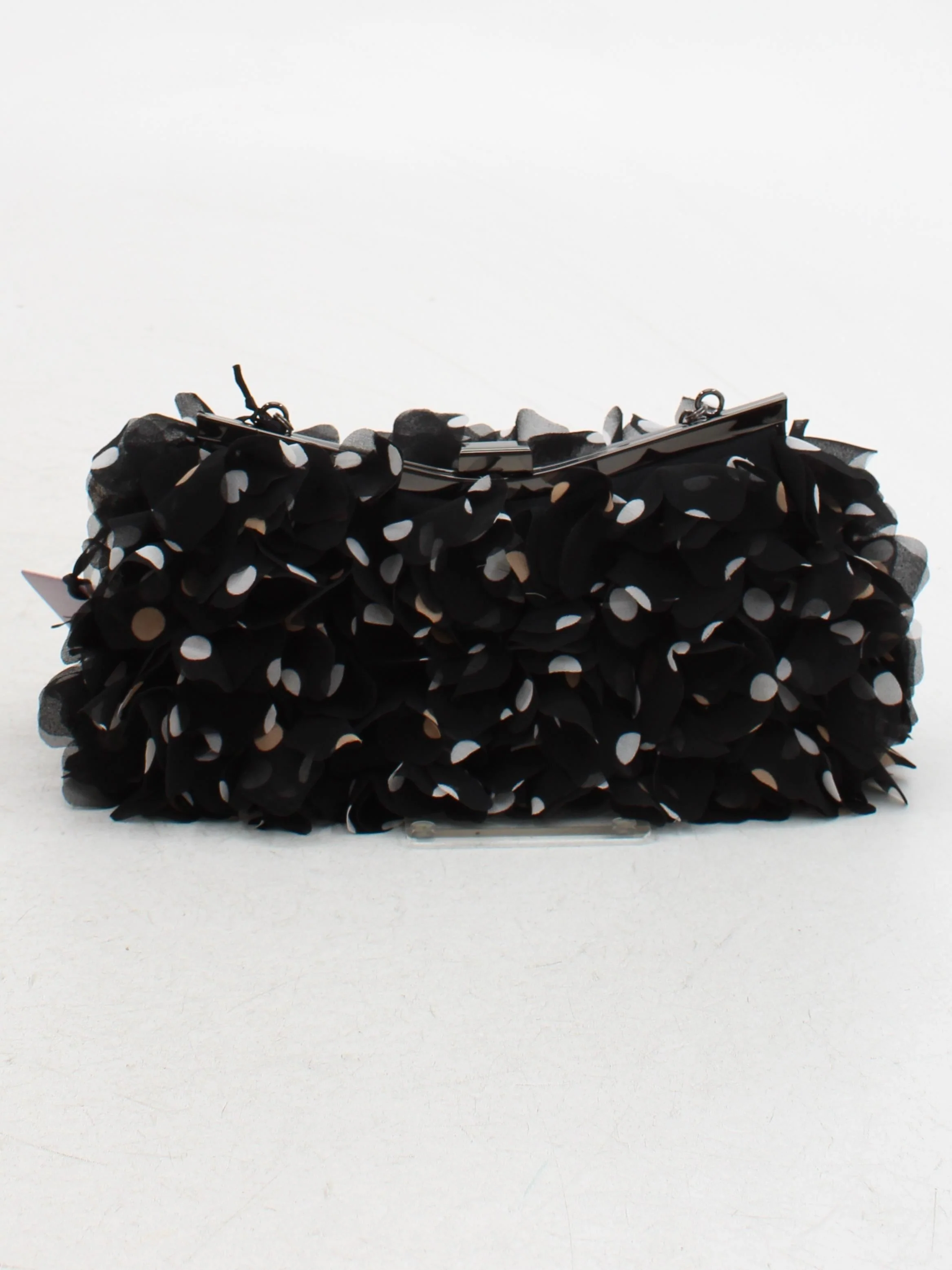 Coast Women's Bag Black Polkadot Acetate with Polyester Clutch - Image 2