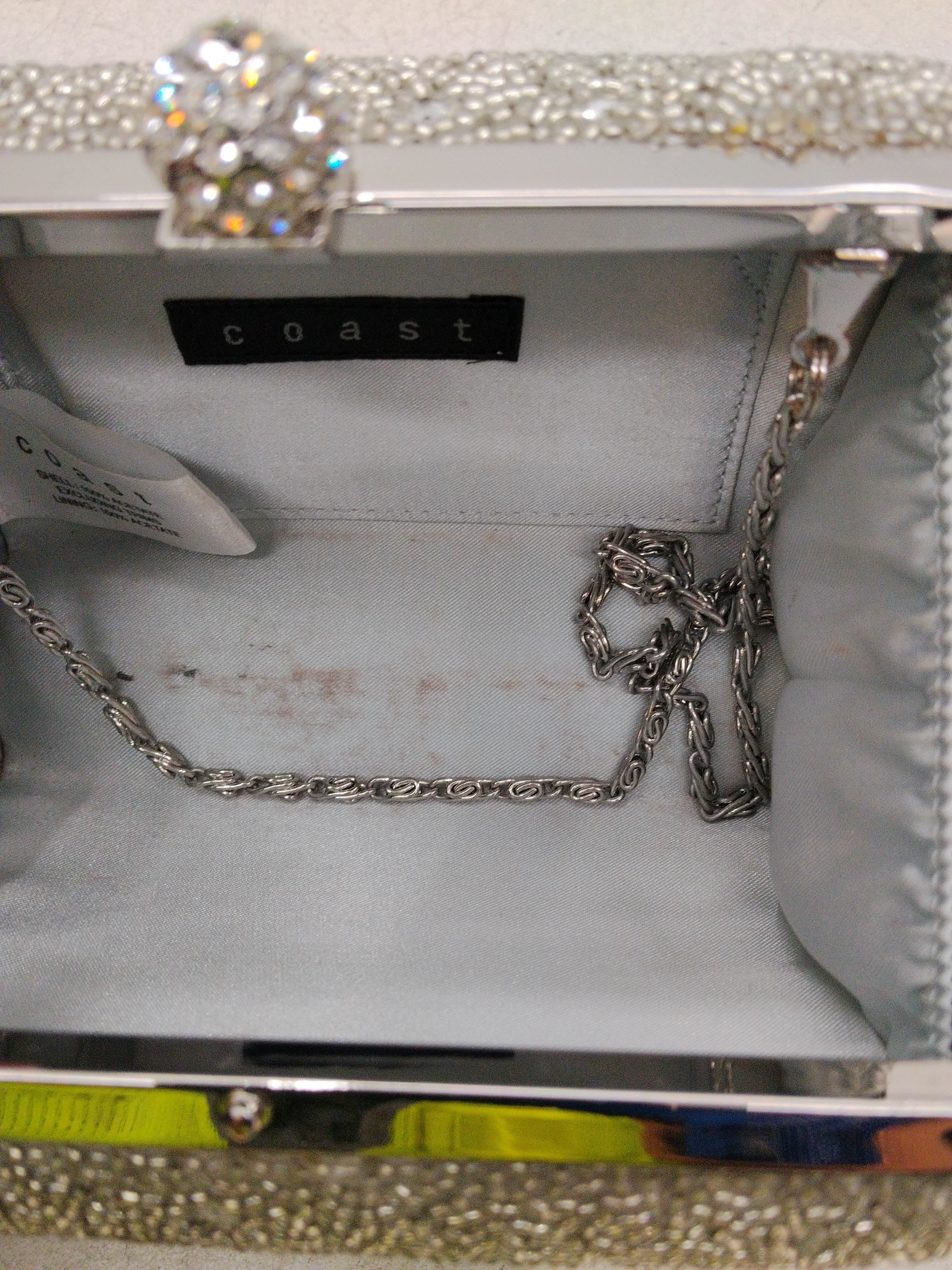 Coast Women's Bag Silver Acetate with Other Clutch - Image 4