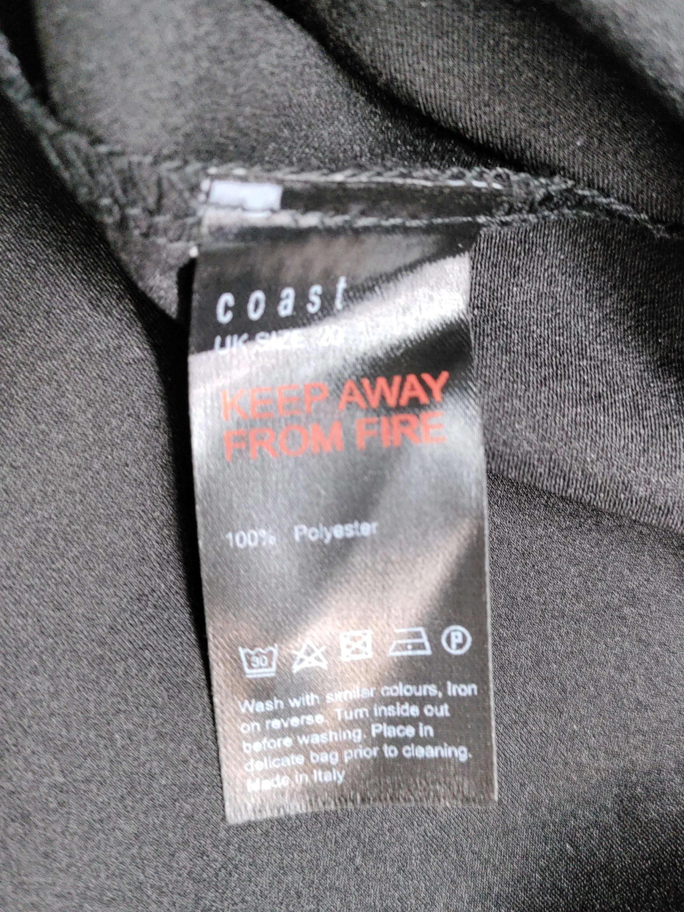 Coast Women's Blouse UK 20 Black 100% Polyester Basic New with tags - Image 6
