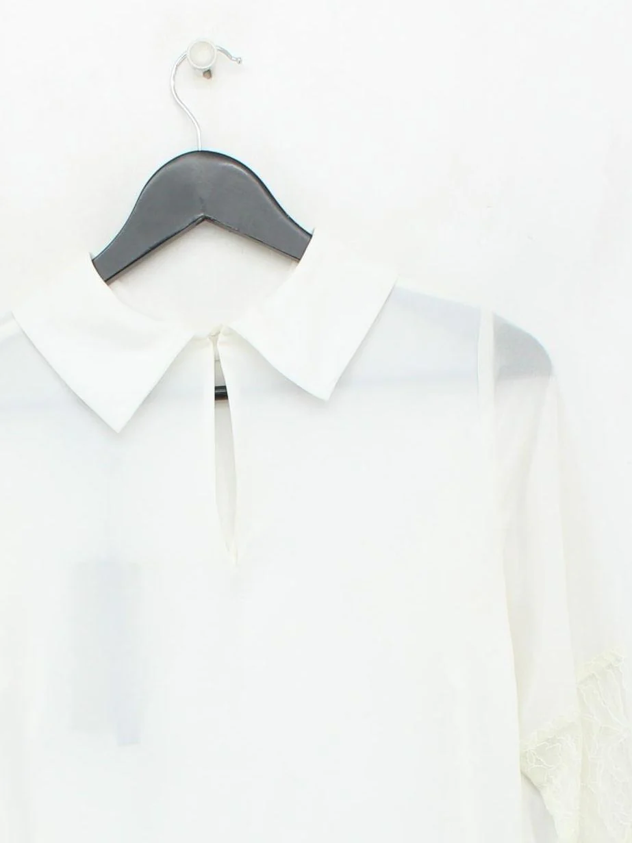 Coast Women's Blouse UK 8 White 100% Polyester Basic New with tags - Image 2