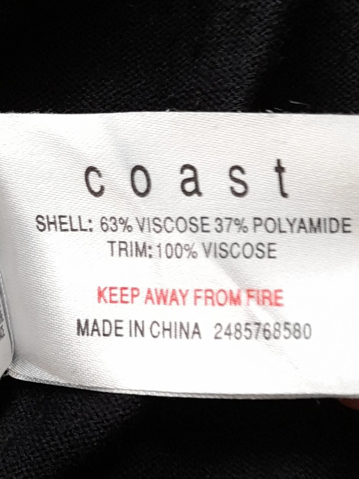 Coast Women's Cardigan M Black Viscose with Polyamide V-Neck Cardigan - Image 6