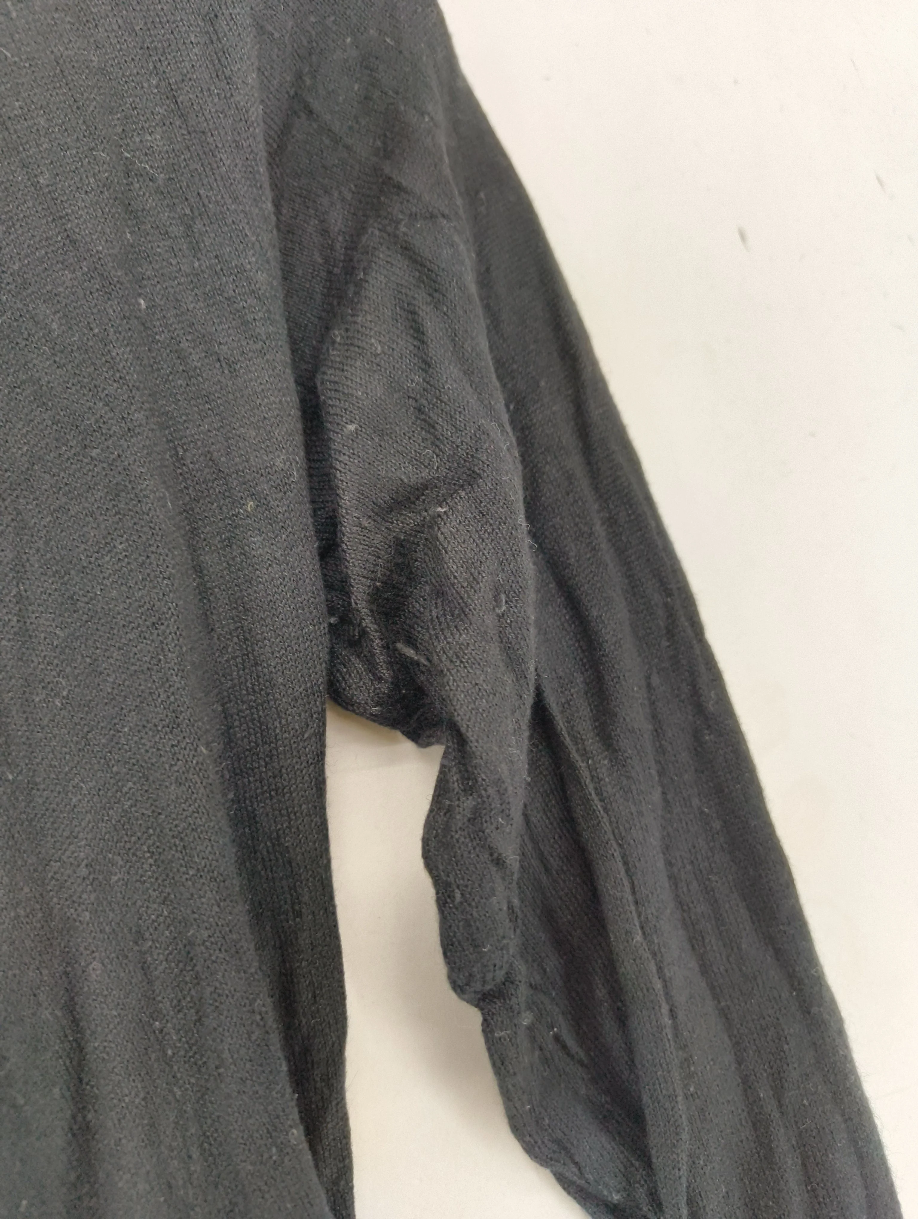 Coast Women's Cardigan S Black Silk with Cotton, Cashmere V-Neck Cardigan - Image 5