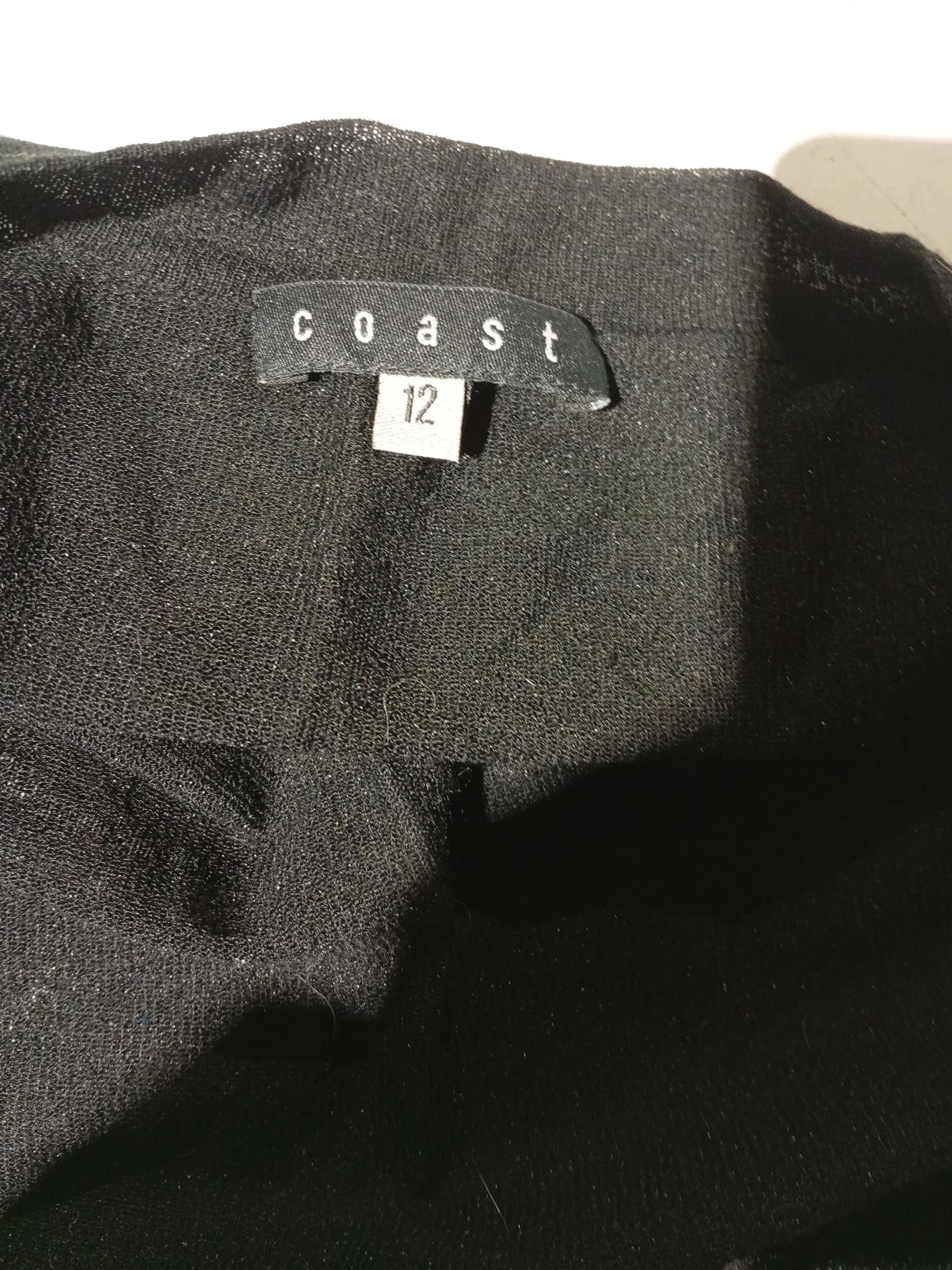 Coast Women's Cardigan UK 12 Black Viscose with Polyamide Round Neck Cardigan - Image 5