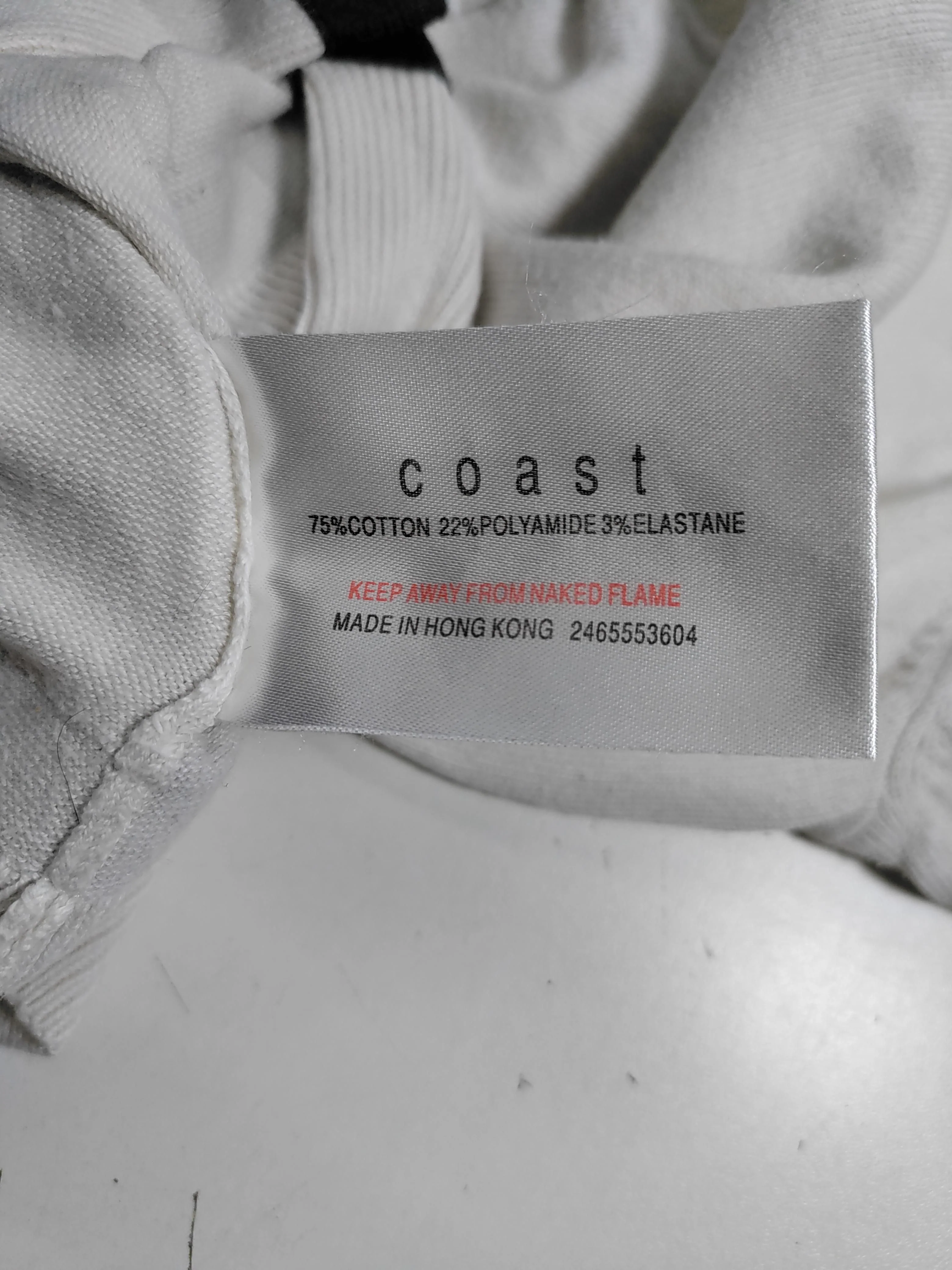 Coast Women's Cardigan UK 8 White Cotton with Polyamide, Elastane Cardigan - Image 7