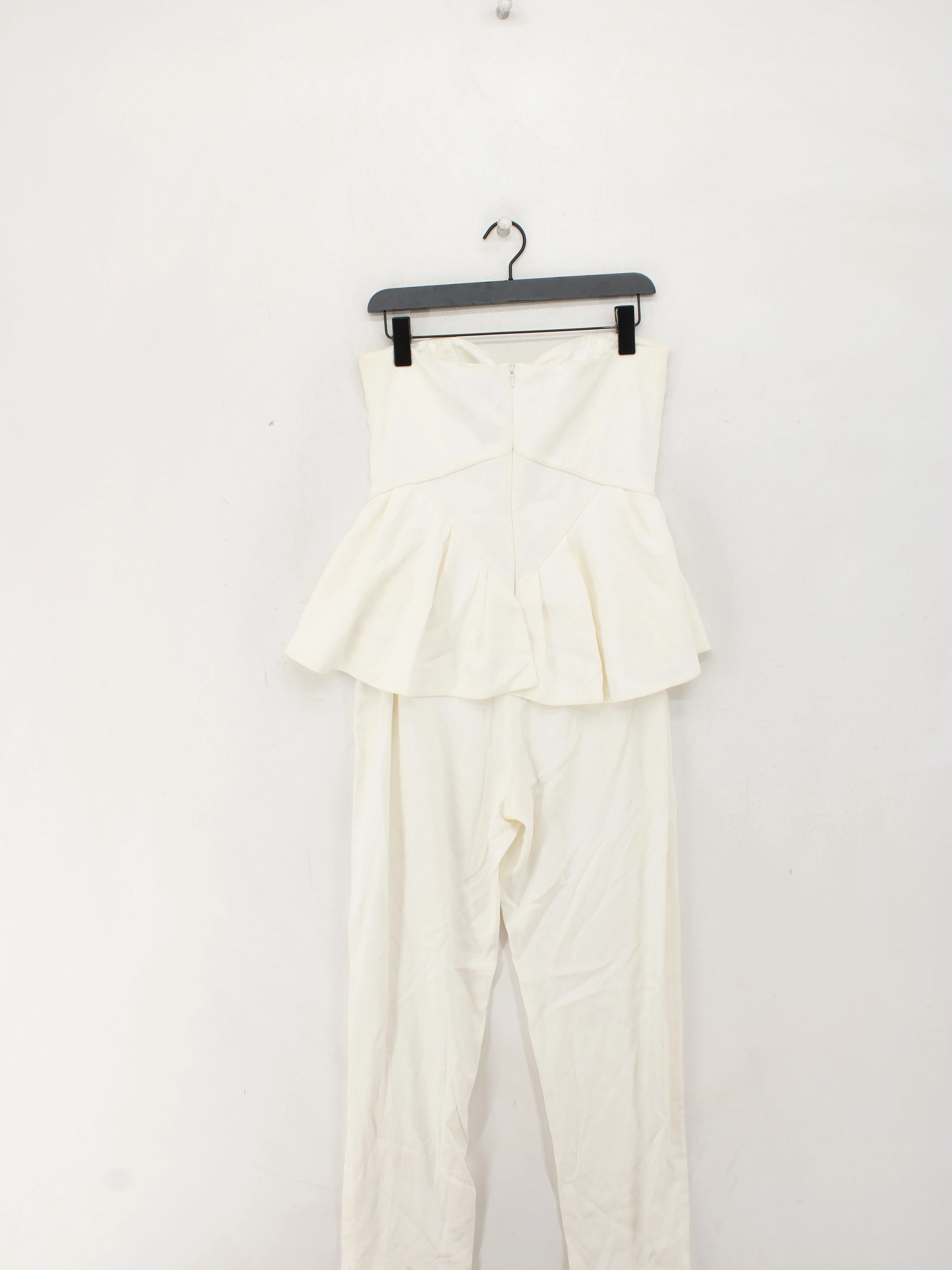 Coast Women's Jumpsuit UK 12 Cream Acetate with Viscose, Elastane Jumpsuit - Image 2