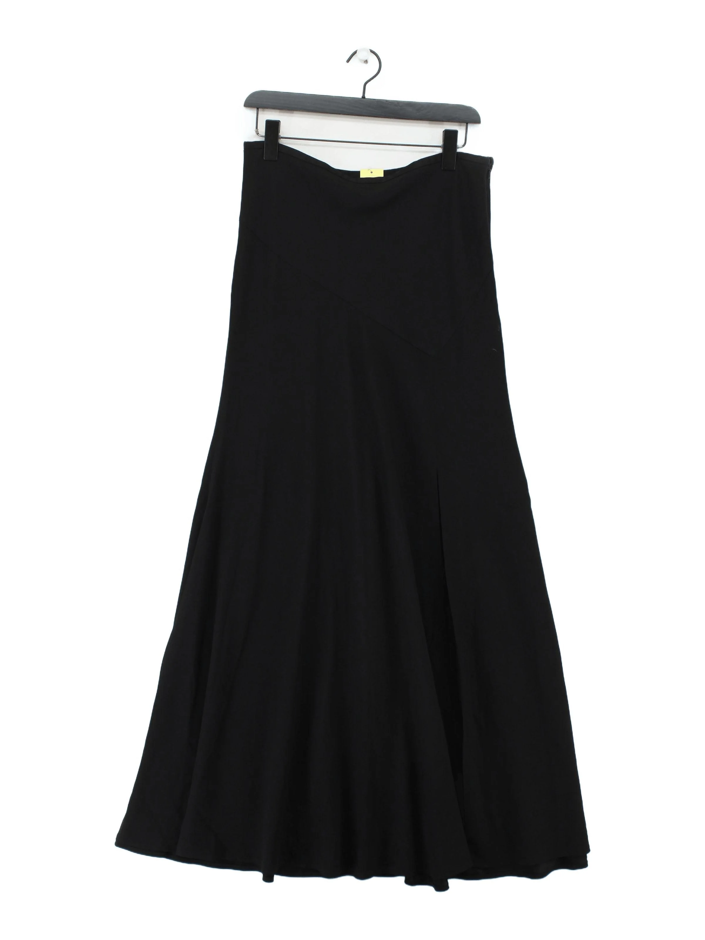 Coast Women's Maxi Skirt UK 14 Black Acetate with Viscose Long Maxi