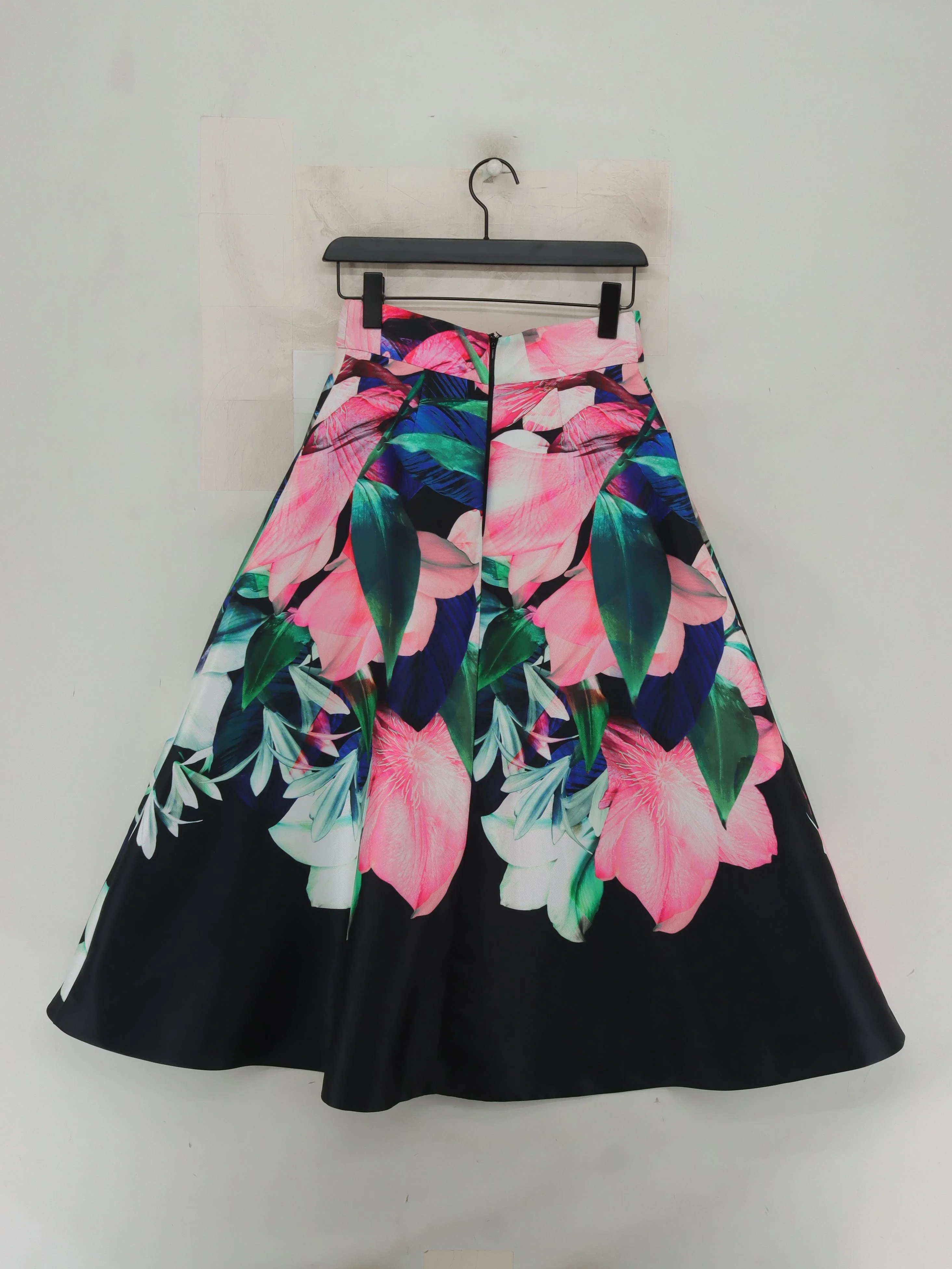 Coast Women's Midi Skirt S Multi Floral 100% Polyester Midi A-Line - Image 2