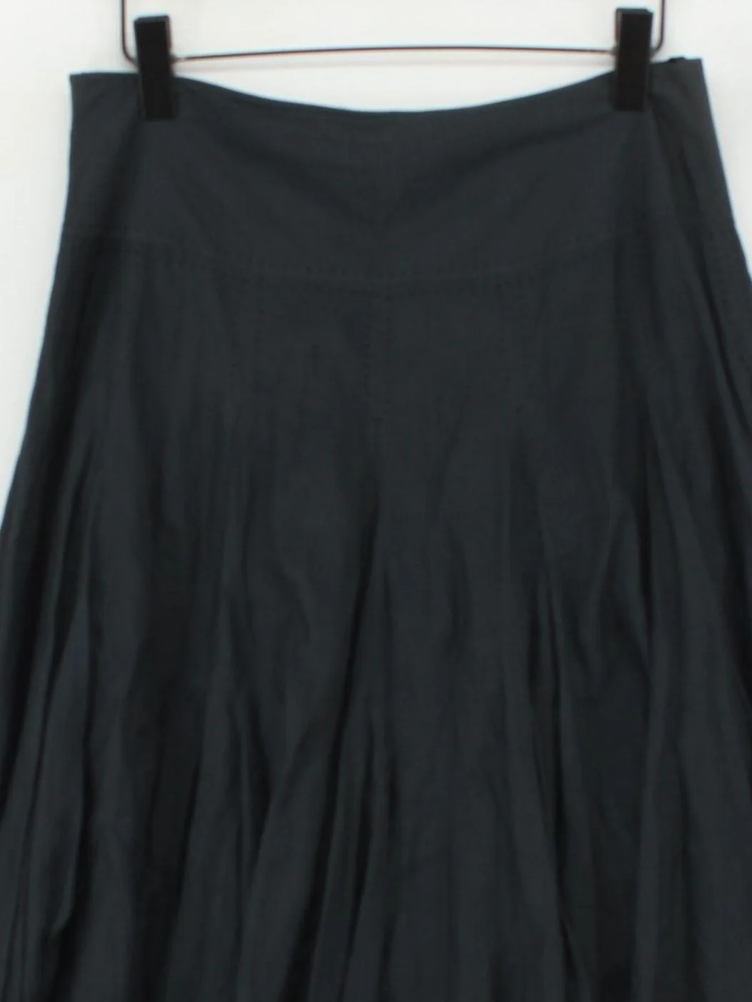 Coast Women's Midi Skirt UK 12 Blue Cotton with Silk Midi A-Line - Image 3