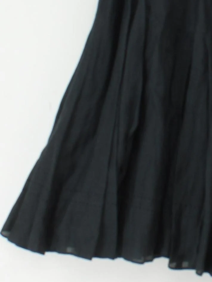 Coast Women's Midi Skirt UK 12 Blue Cotton with Silk Midi A-Line - Image 4