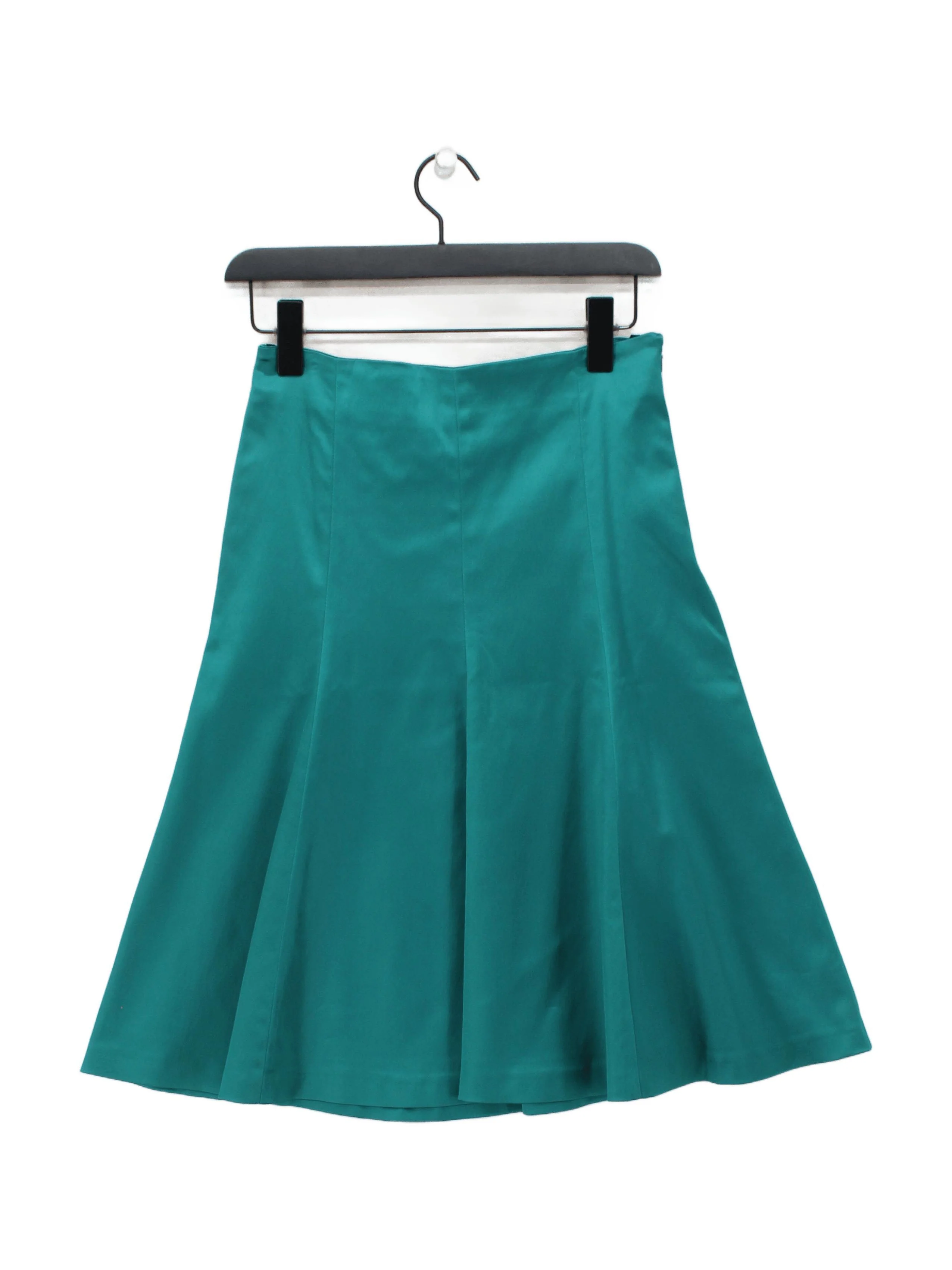 Coast Women's Midi Skirt UK 8 Green Acetate with Nylon, Elastane Midi A-Line