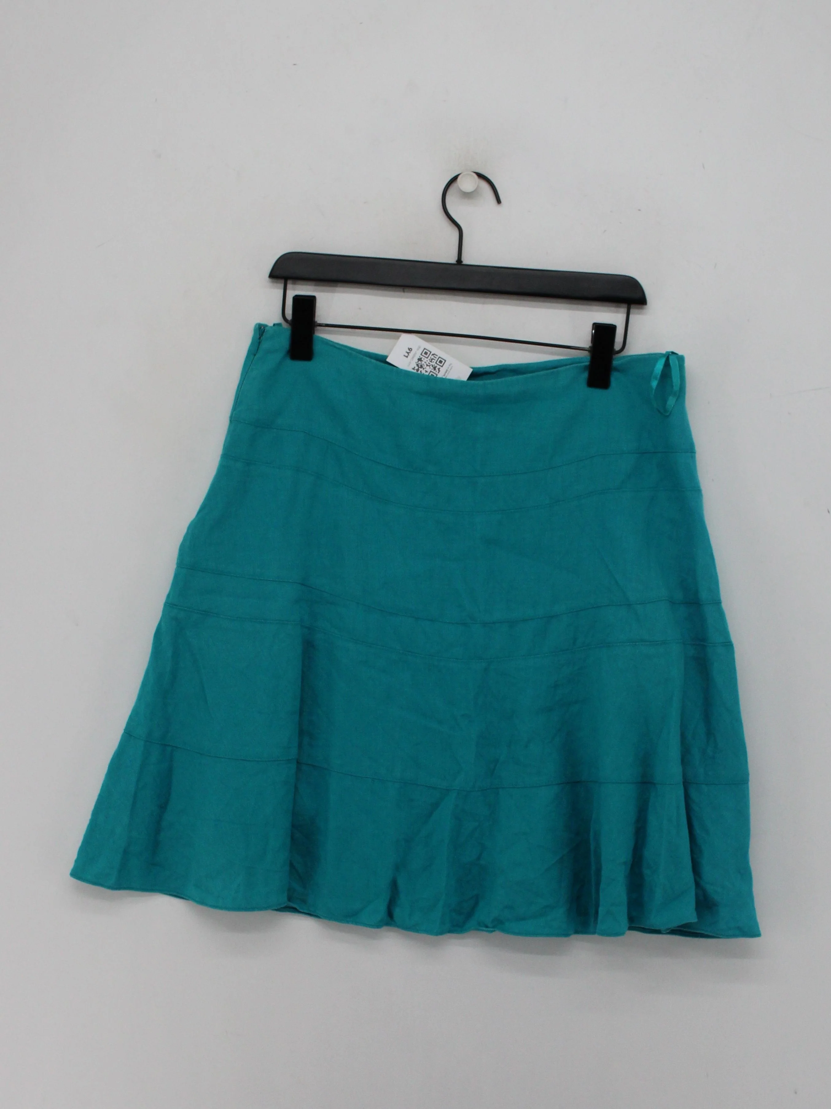 Coast Women's Mini Skirt M Blue Linen with Acetate Short Mini - Image 2