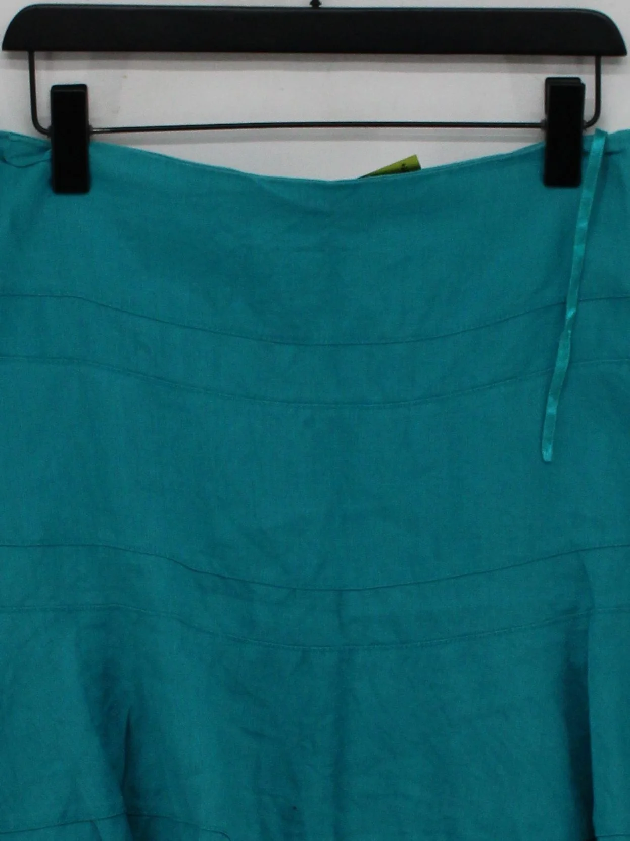 Coast Women's Mini Skirt M Blue Linen with Acetate Short Mini - Image 3