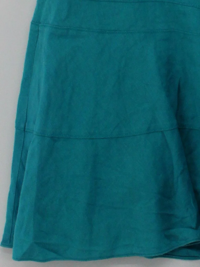 Coast Women's Mini Skirt M Blue Linen with Acetate Short Mini - Image 4
