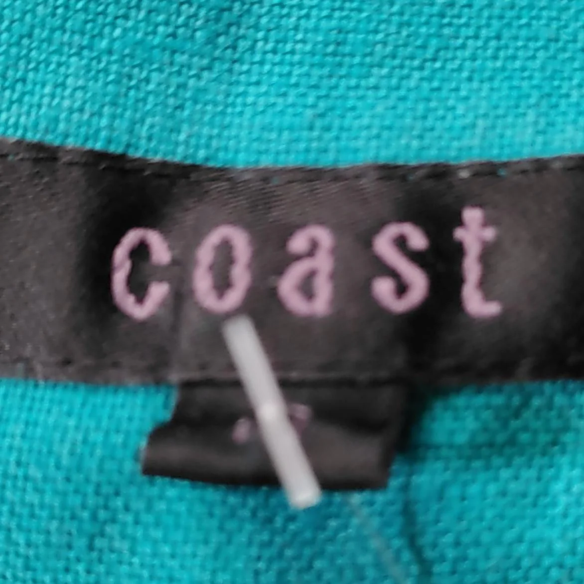 Coast Women's Mini Skirt M Blue Linen with Acetate Short Mini - Image 5