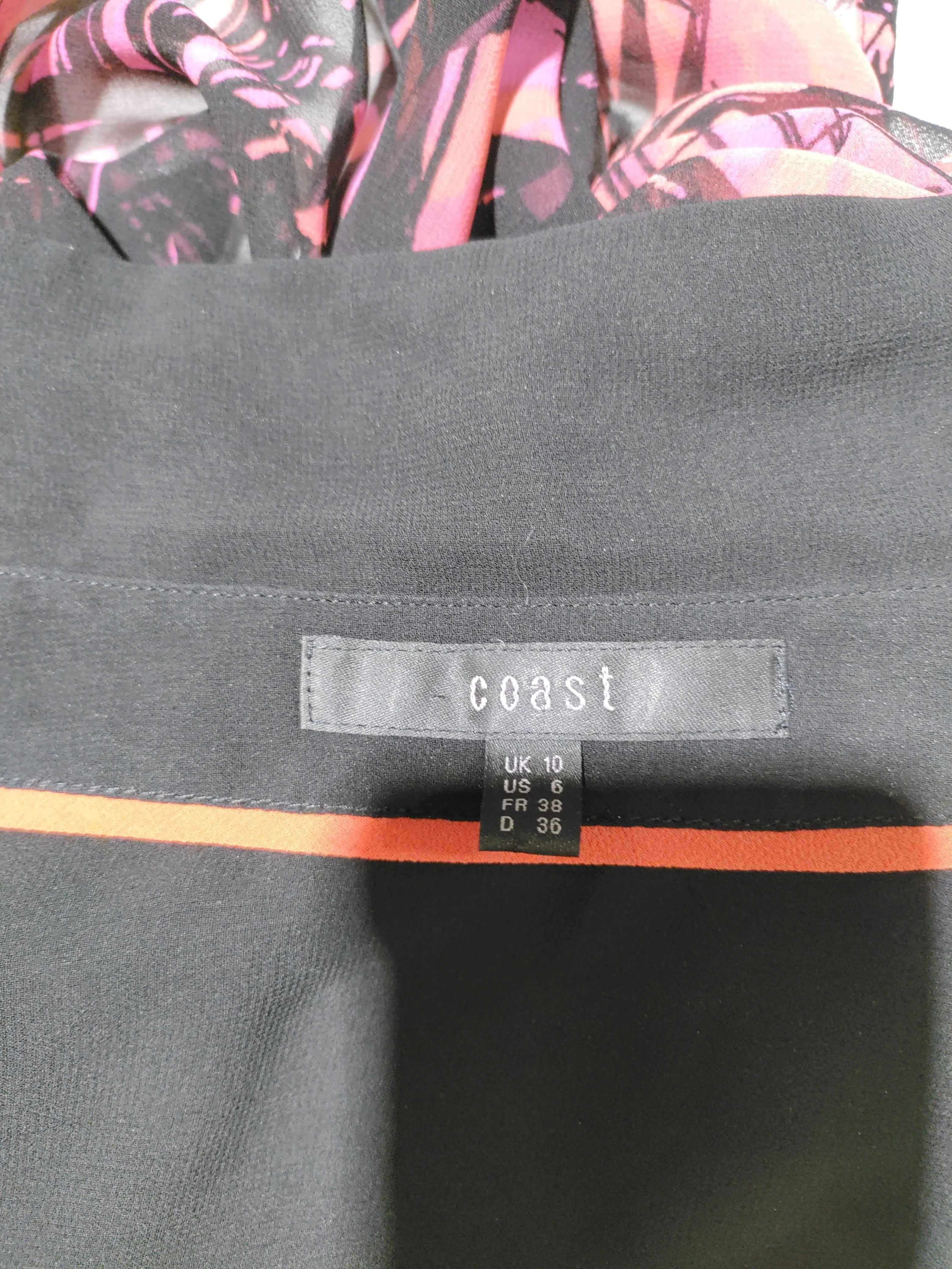 Coast Women's Shirt UK 10 Multi 100% Other Long Sleeve Collared Basic - Image 5