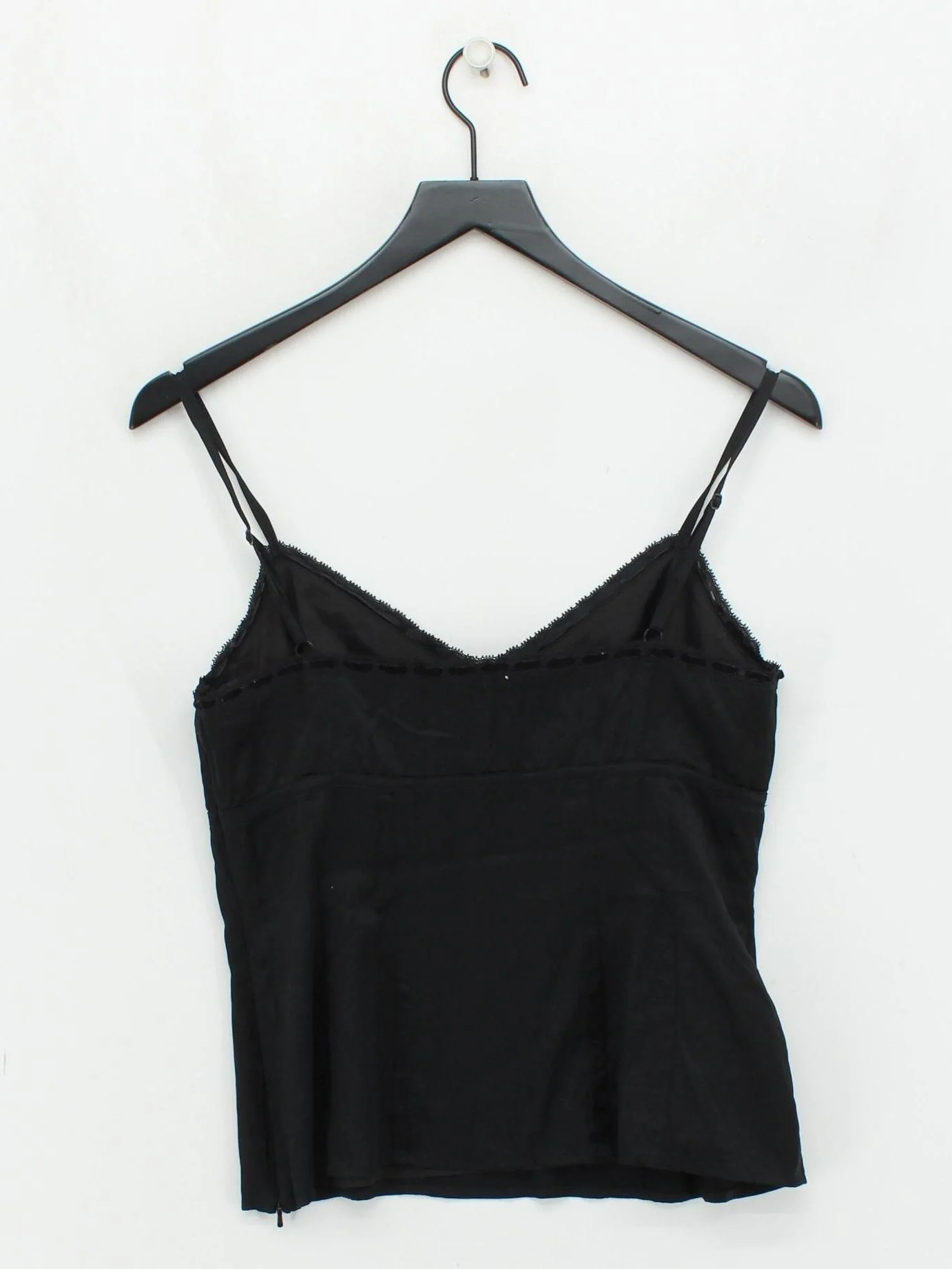 Coast Women's T-Shirt UK 12 Black Silk with Elastane Sleeveless V-Neck Camisole - Image 2