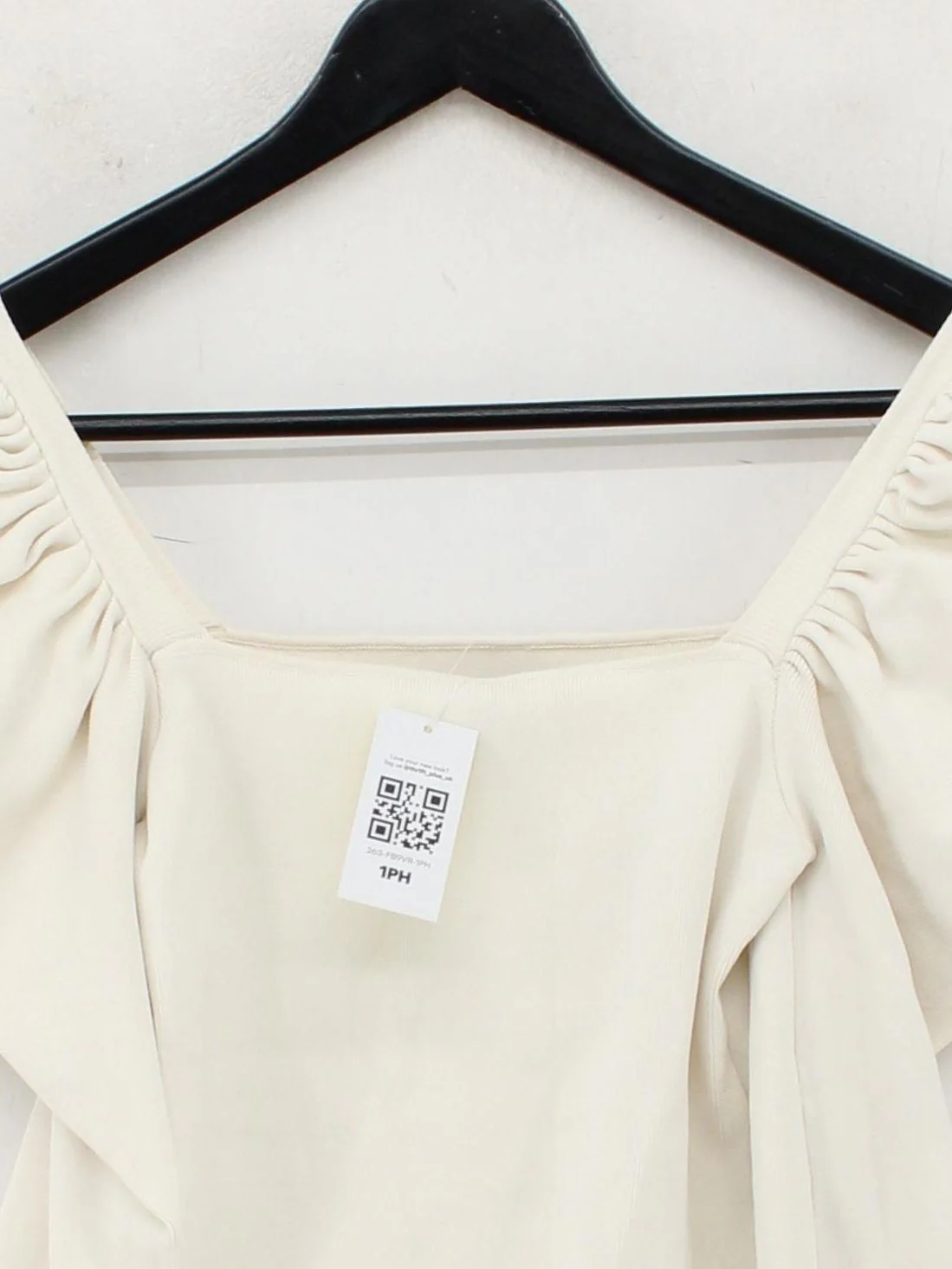 Coast Women's Top S Cream Viscose with Polyamide, Elastane Basic - Image 3