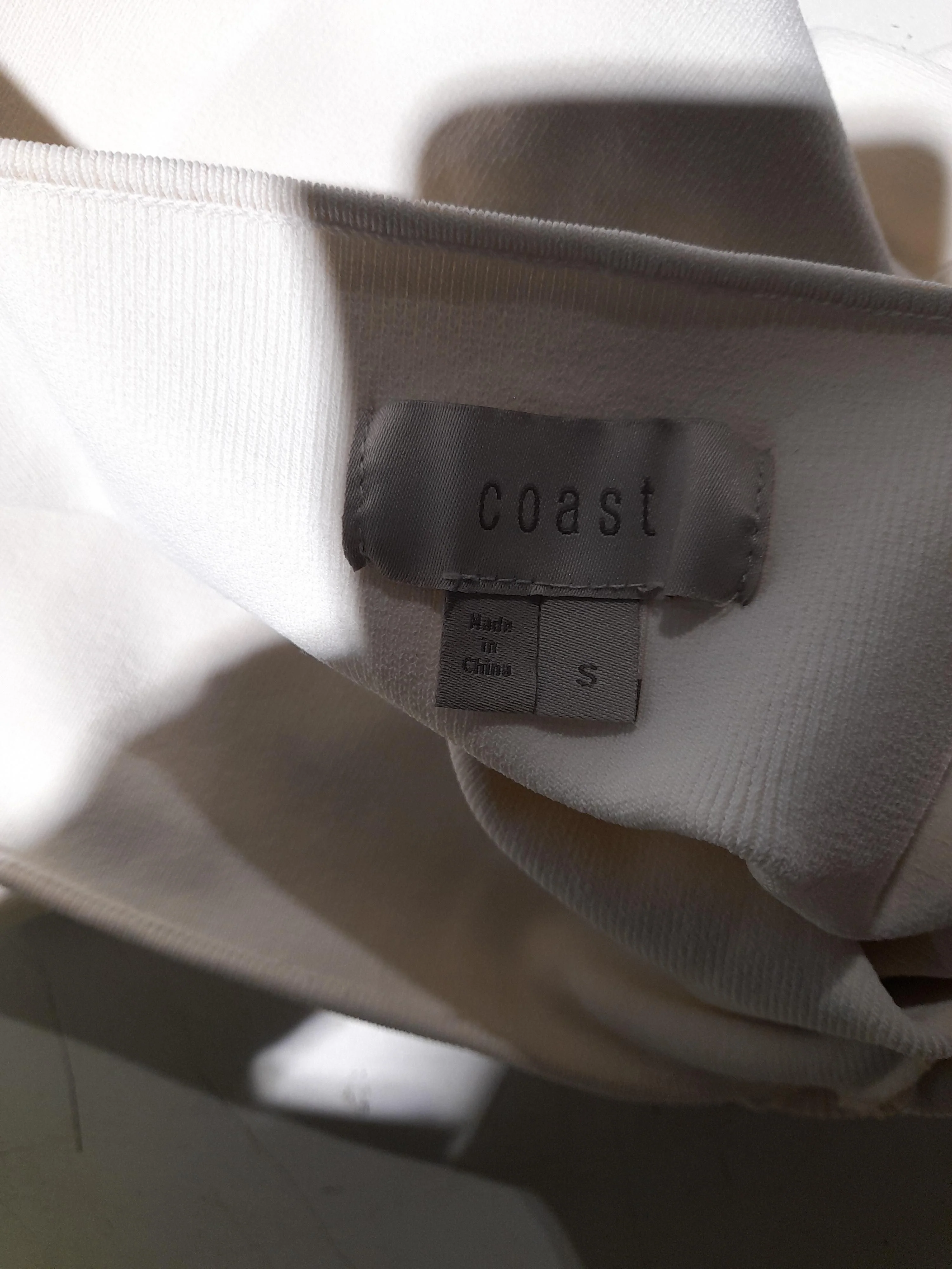 Coast Women's Top S Cream Viscose with Polyamide, Elastane Basic - Image 6