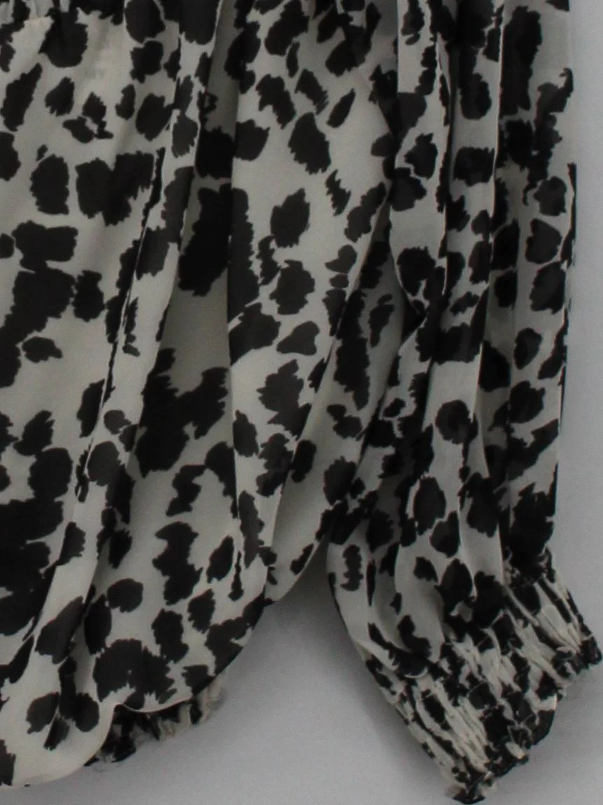 Coast Women's Top S Multi Animal Print 100% Other Long Sleeve Square Neck Basic - Image 4