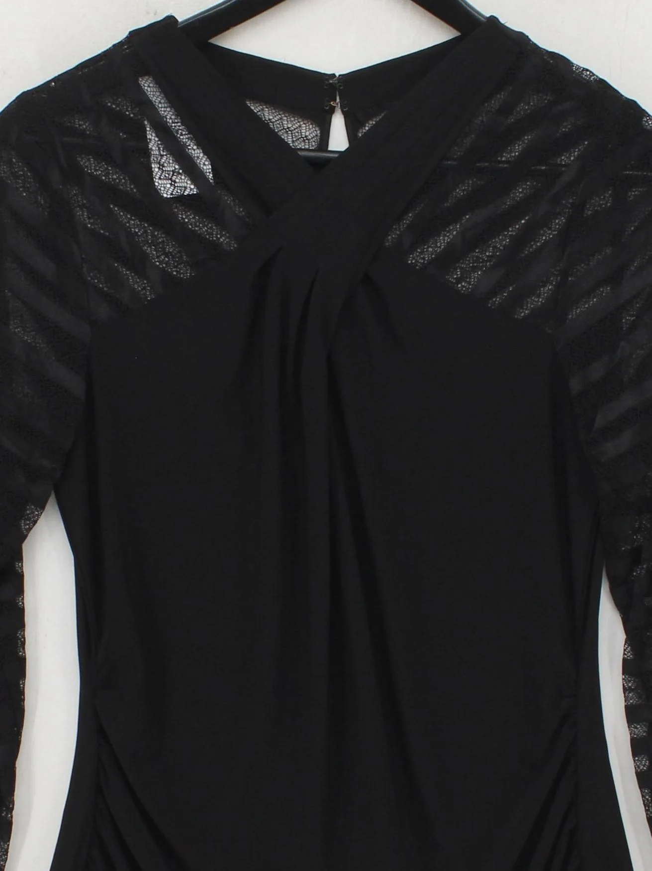 Coast Women's Top UK 10 Black Polyester with Elastane Basic - Image 3
