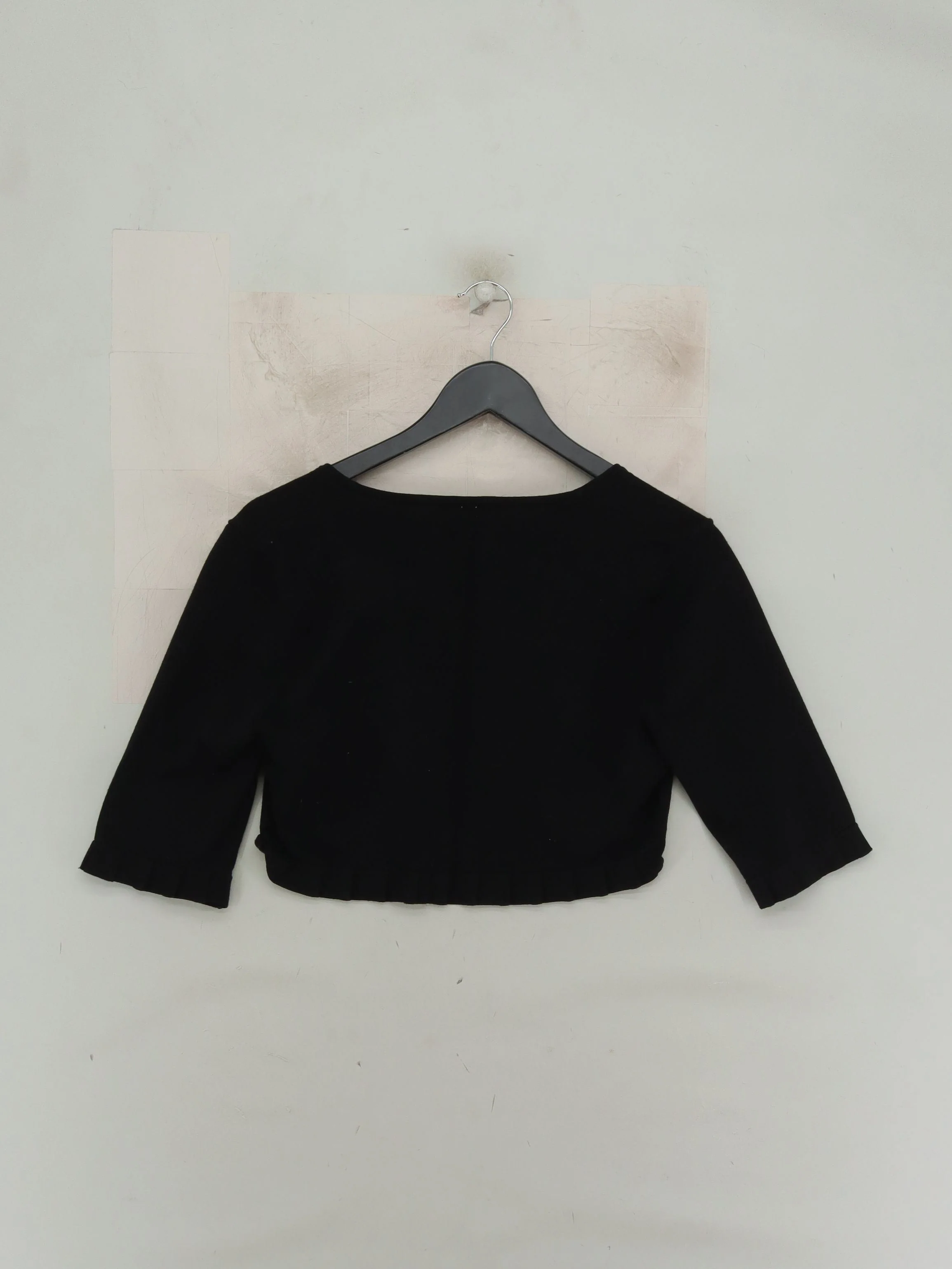 Coast Women's Top UK 12 Black Viscose with Polyamide, Elastane Cropped - Image 2