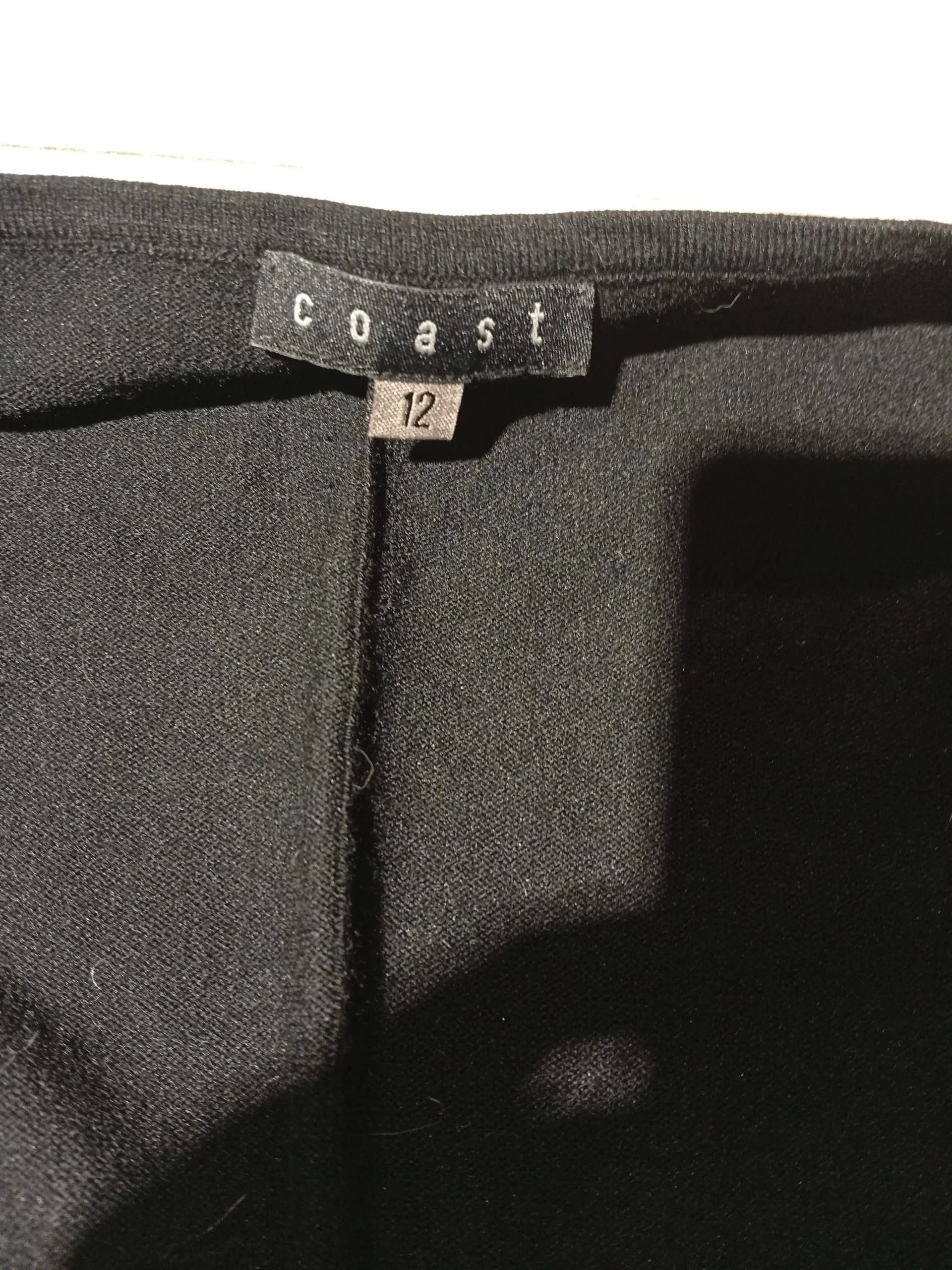 Coast Women's Top UK 12 Black Viscose with Polyamide, Elastane Cropped - Image 5