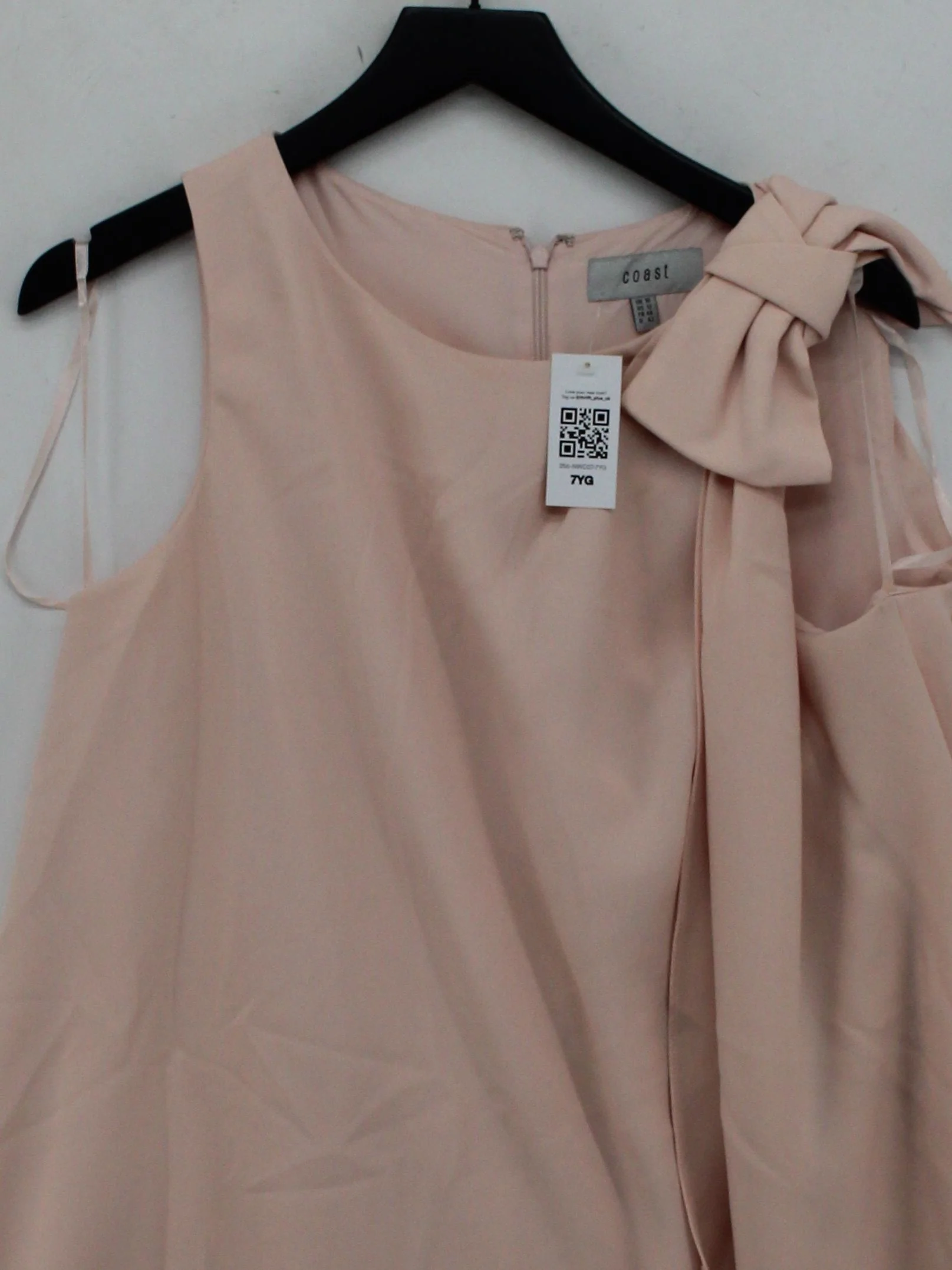 Coast Women's Top UK 16 Pink 100% Polyester Sleeveless Round Neck Basic - Image 3