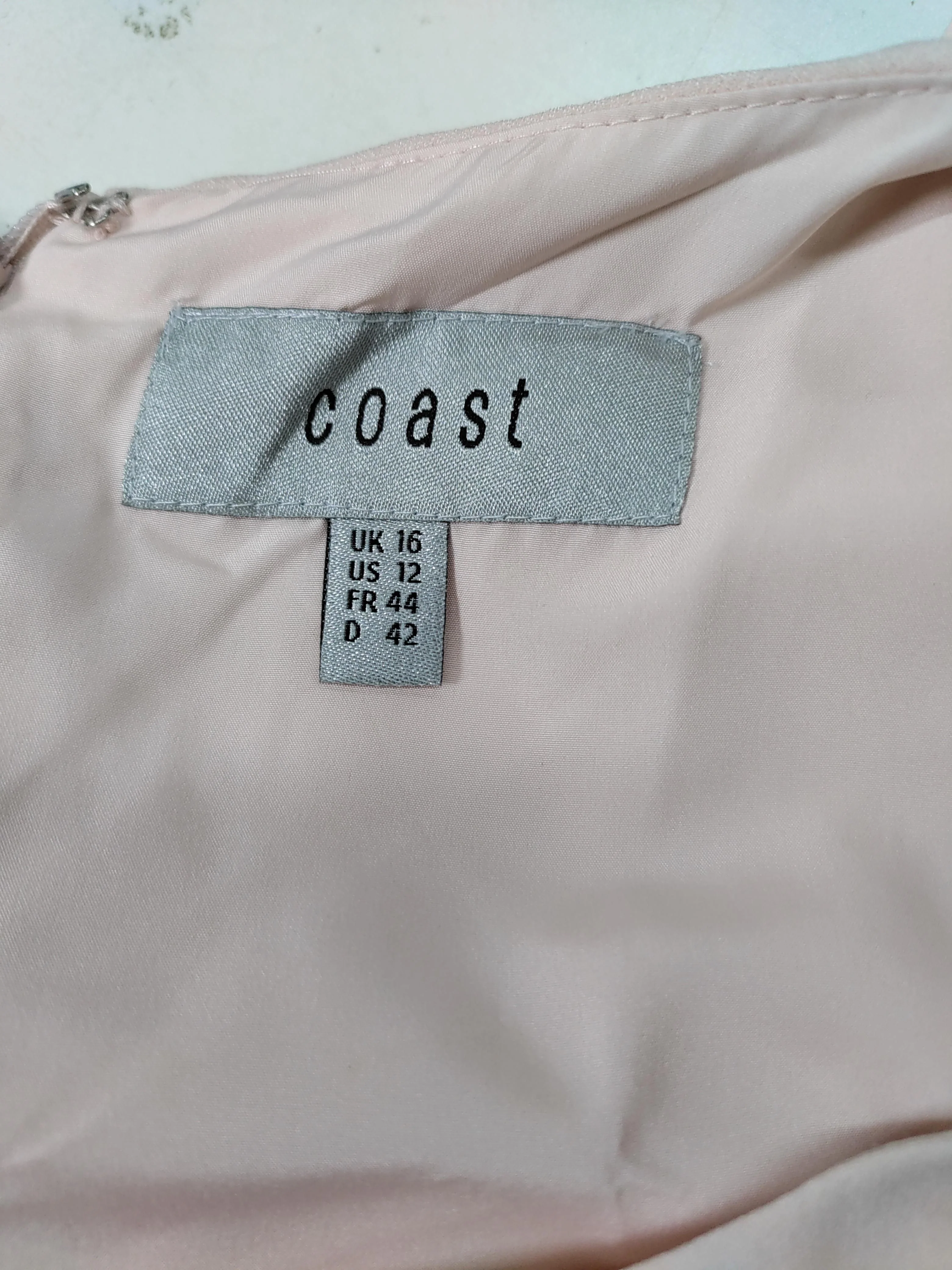 Coast Women's Top UK 16 Pink 100% Polyester Sleeveless Round Neck Basic - Image 5