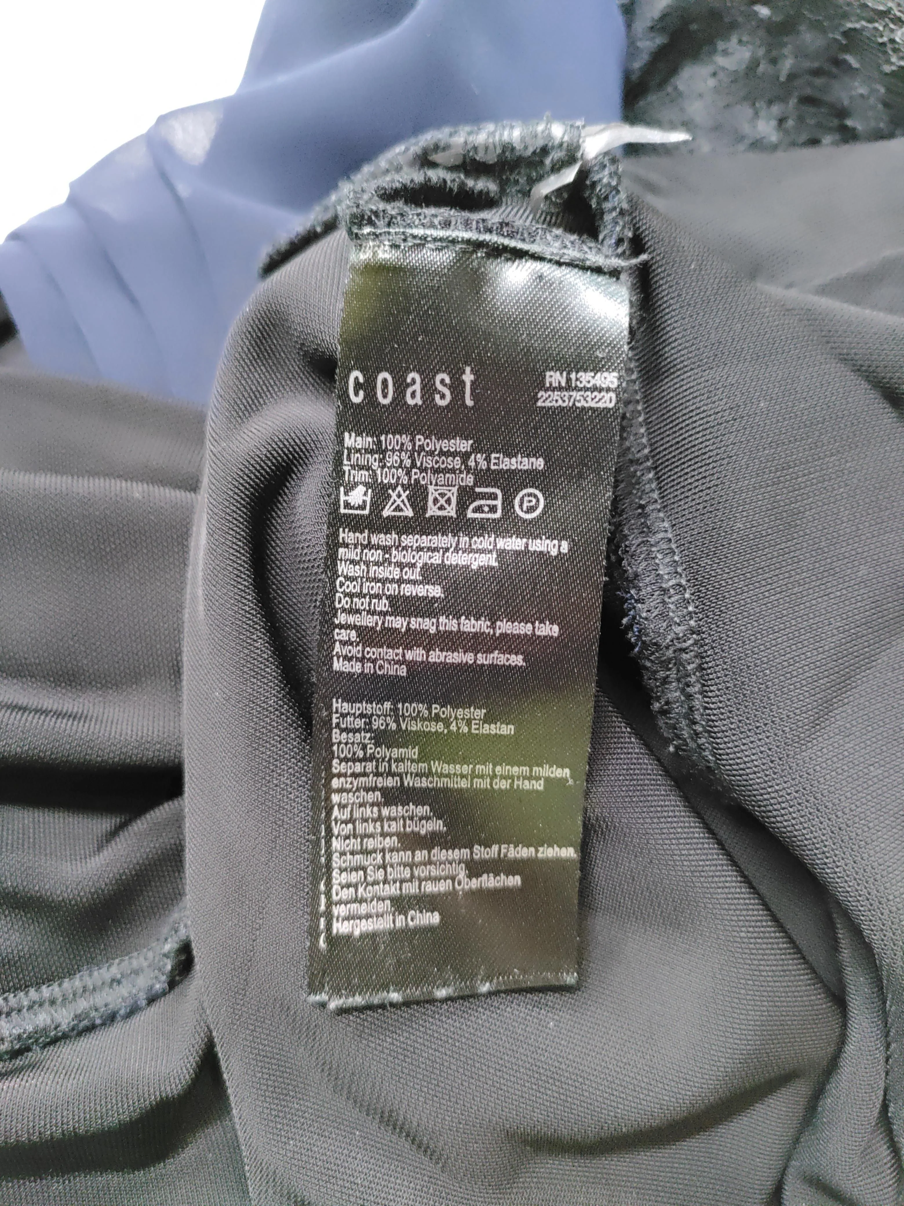 Coast Women's Top UK 18 Blue Polyester with Viscose, Elastane, Polyamide Basic - Image 6