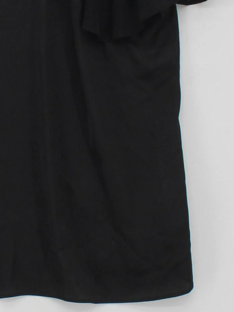 Coast Women's Top UK 20 Black 100% Polyester Short Sleeve Round Neck Basic - Image 4