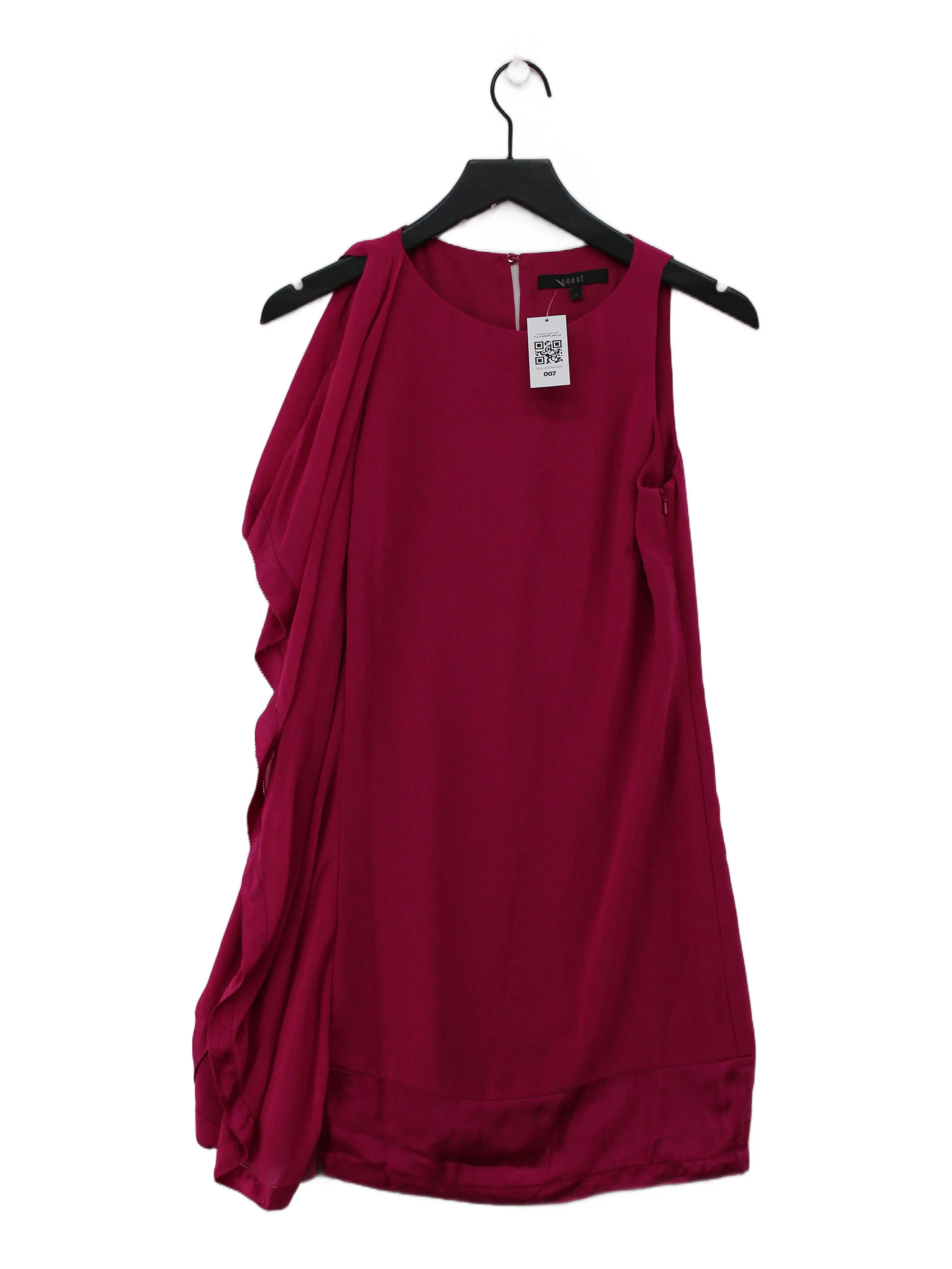 Coast Women's Top UK 8 Pink 100% Other Sleeveless Round Neck Basic