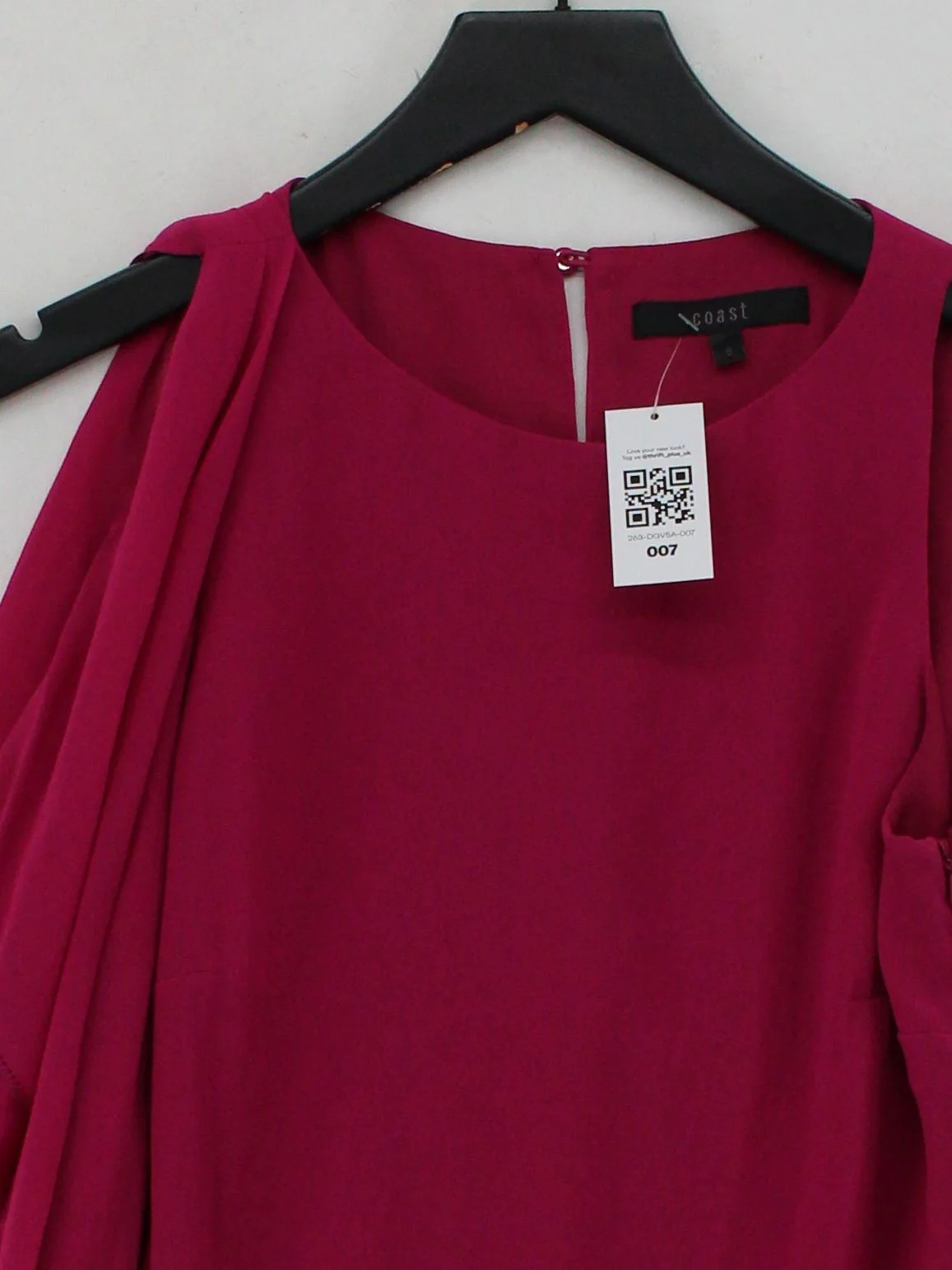 Coast Women's Top UK 8 Pink 100% Other Sleeveless Round Neck Basic - Image 3