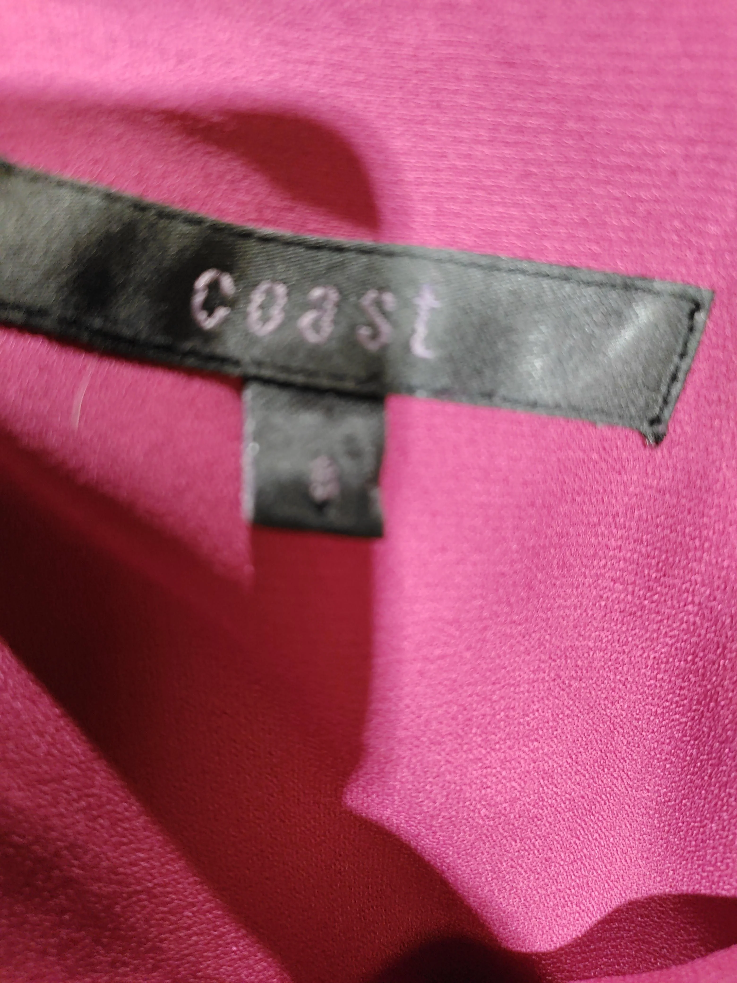 Coast Women's Top UK 8 Pink 100% Other Sleeveless Round Neck Basic - Image 5