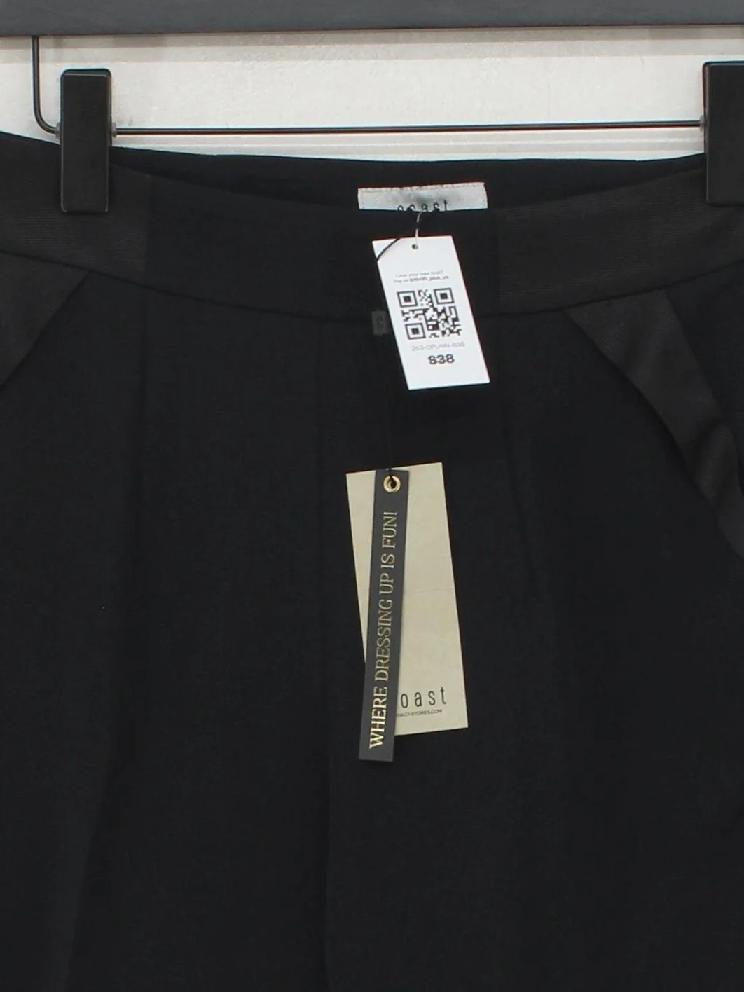 Coast Women's Trousers UK 10 Black 100% Other Tapered Chino New with tags - Image 3