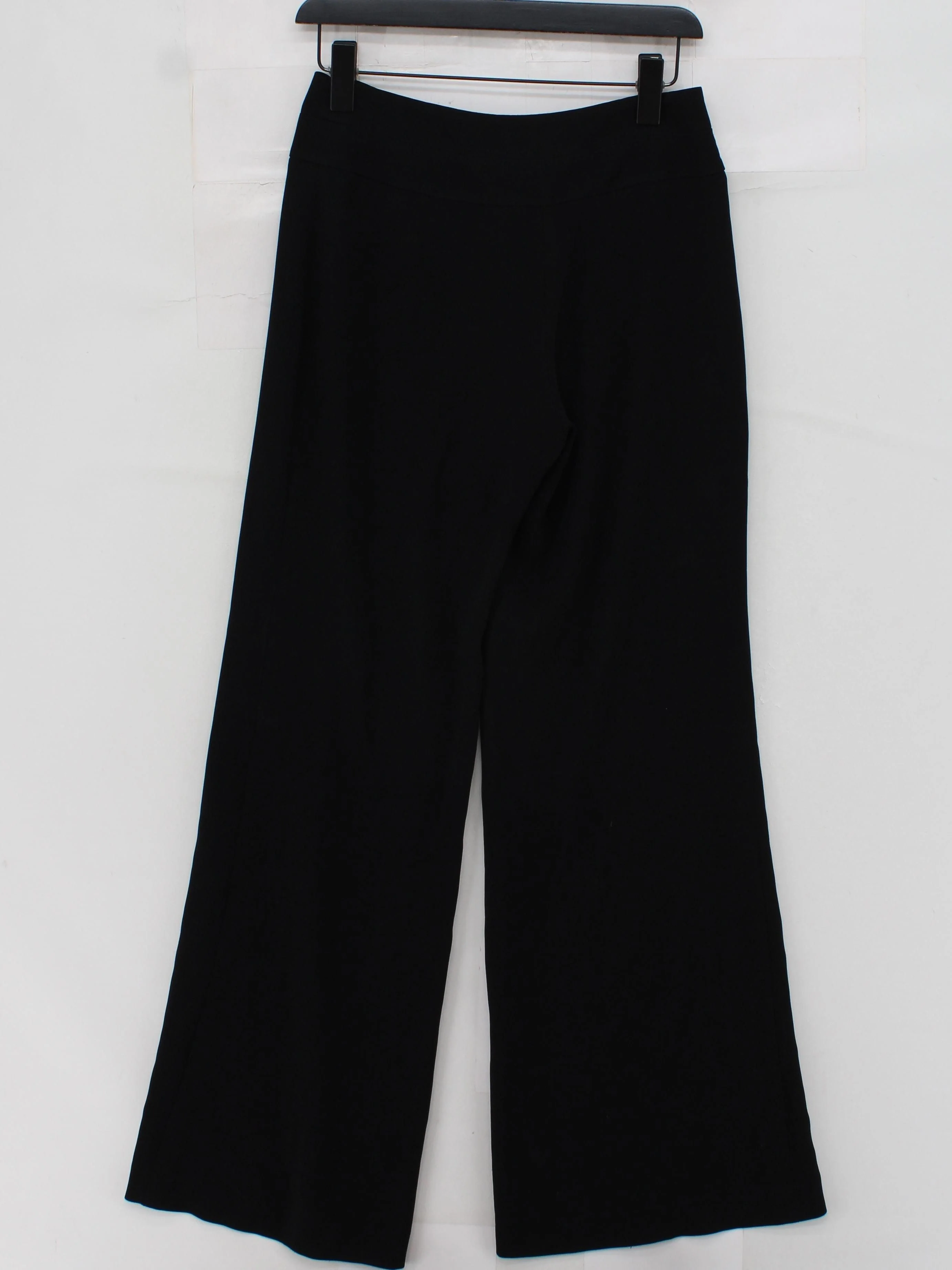 Coast Women's Trousers UK 8 Black Acetate with Polyester Wide-Leg Capri - Image 2