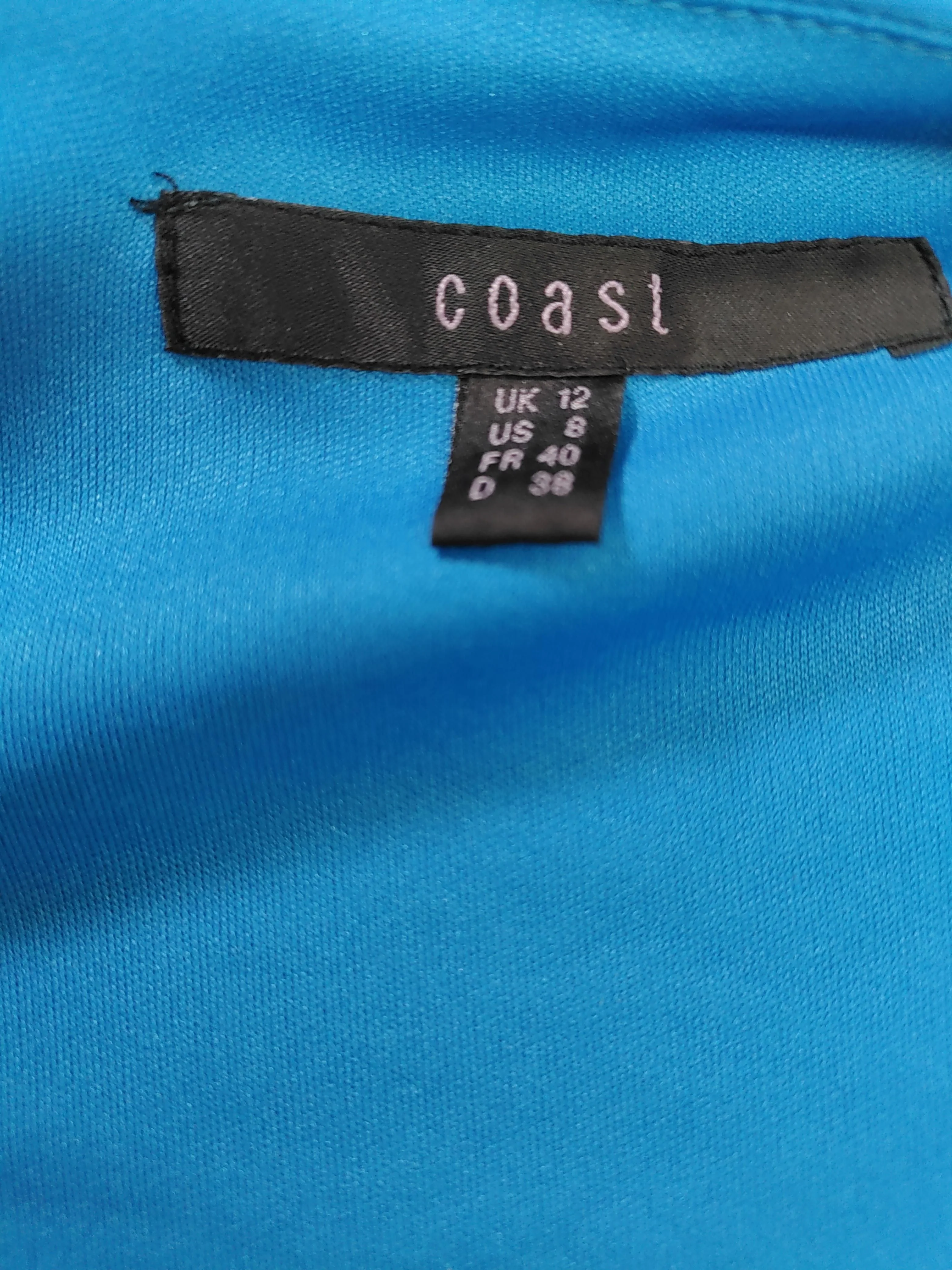 Coast Wrap Midi Dress UK12 in Blue - Image 5