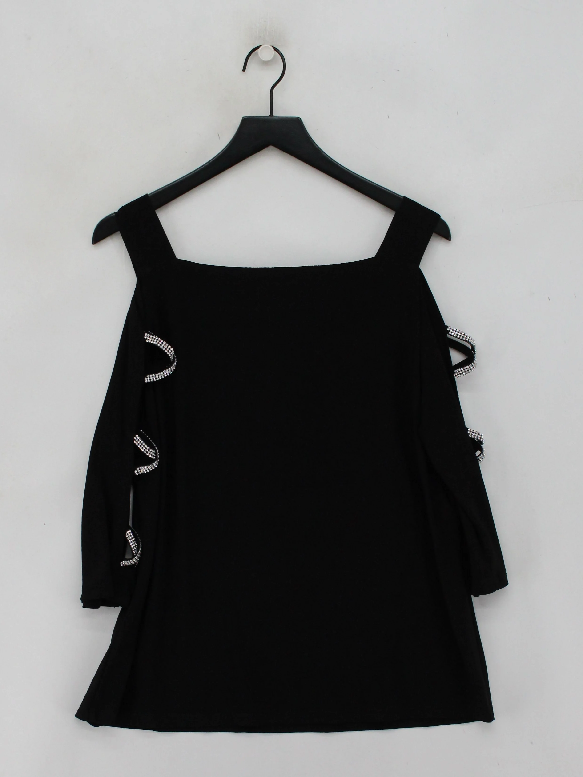 Coco Bianco Women's Top XL Black Polyester with Elastane Basic - Image 2